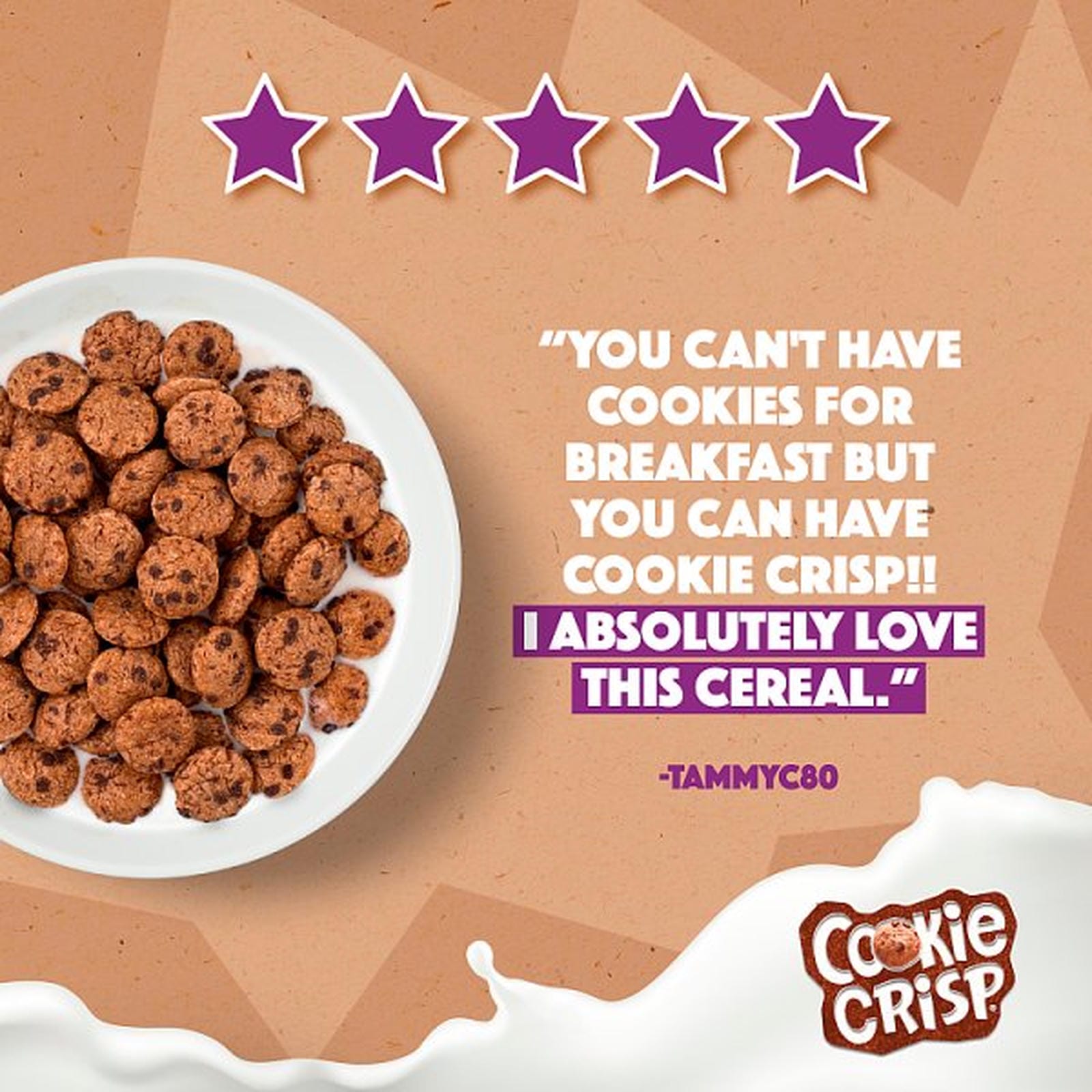 Nestlé Cookie Crisp Chocolate Breakfast Cereal 375g