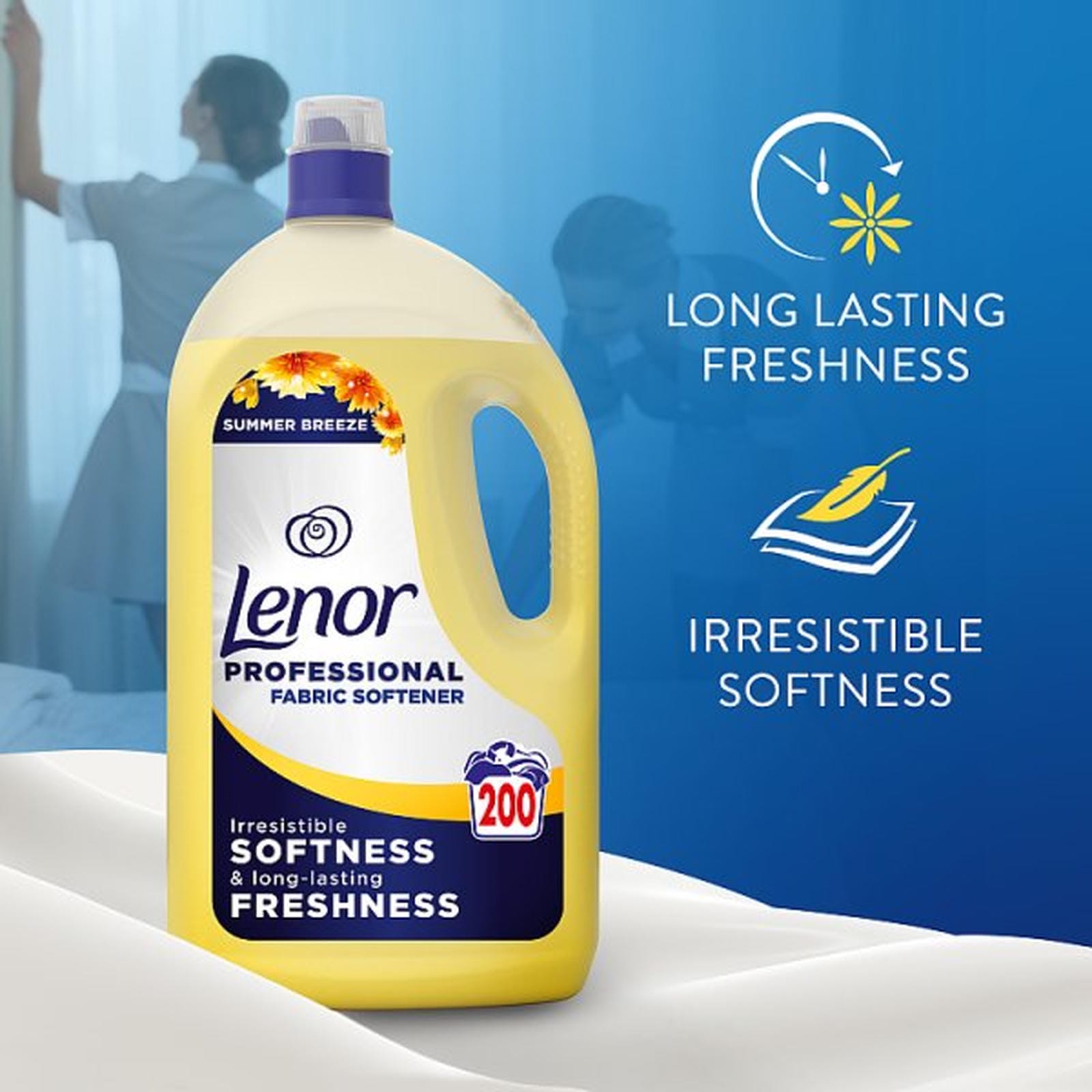 Lenor Professional Fabric Softener, Summer Breeze 4L