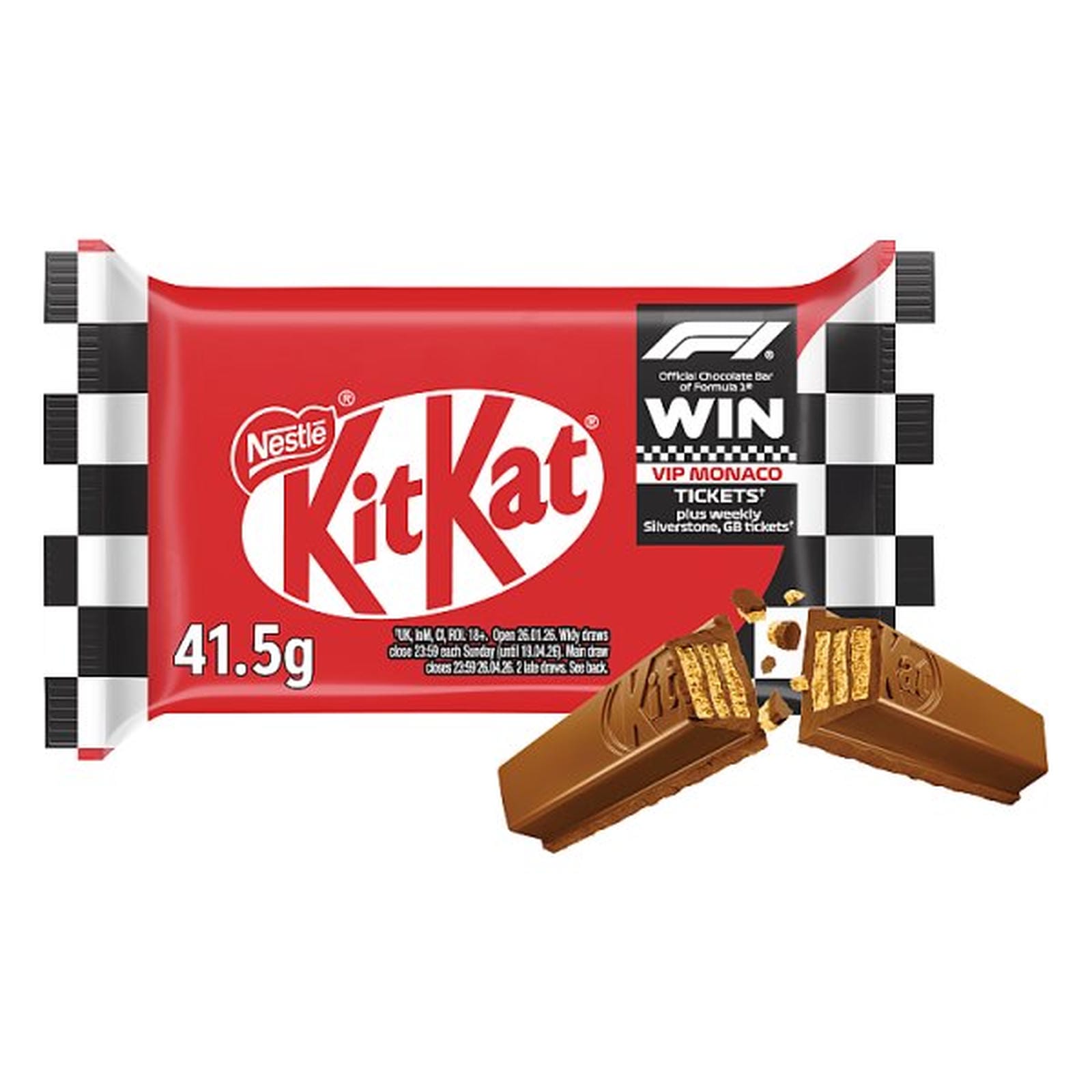 KitKat F1 4 Finger Milk Chocolate Biscuit Bar 41.5g