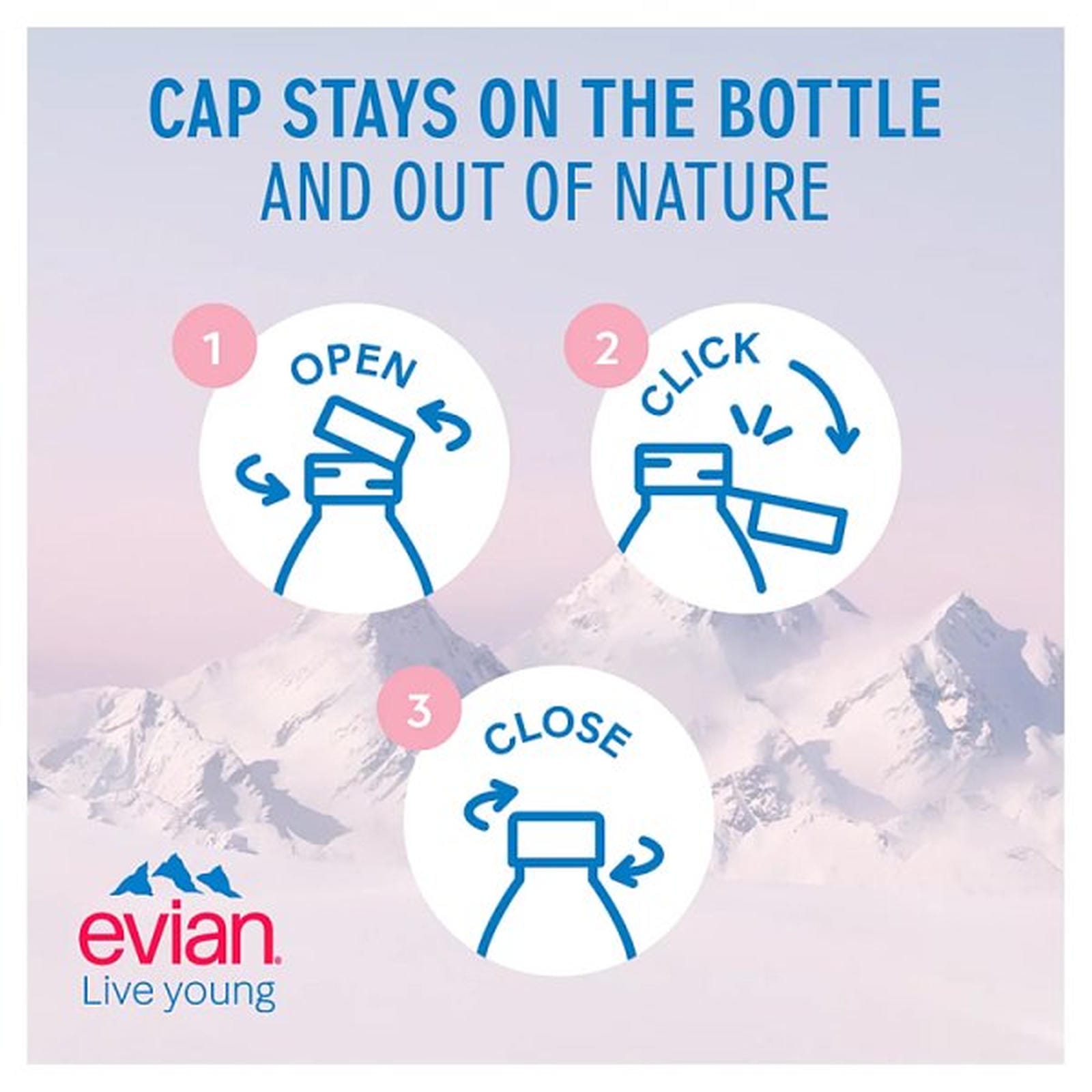 evian Still Natural Mineral Water 12 x 750ml
