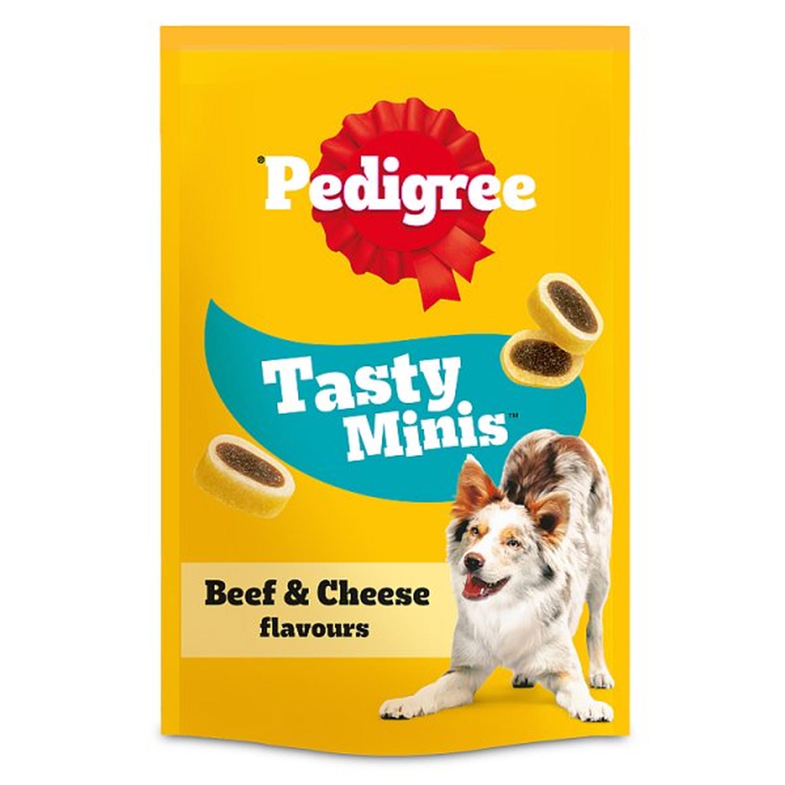 PEDIGREE® TASTY MINIS Adult Dog Treats Cheese & Beef Nibbles 140g