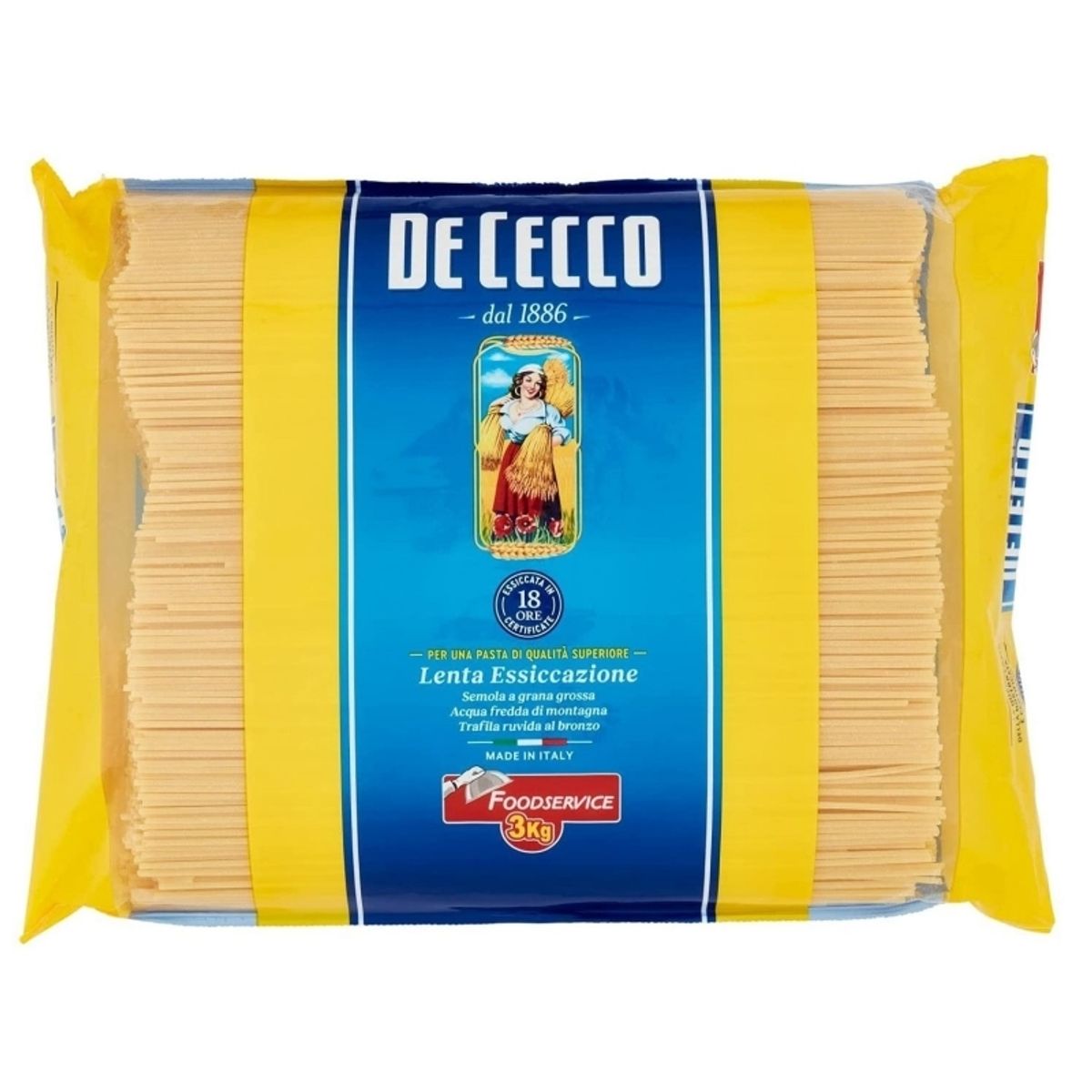 De Cecco Spaghetti Foodservice 3 kg For Retailers And Professional Kitchens In Foodservice Settings