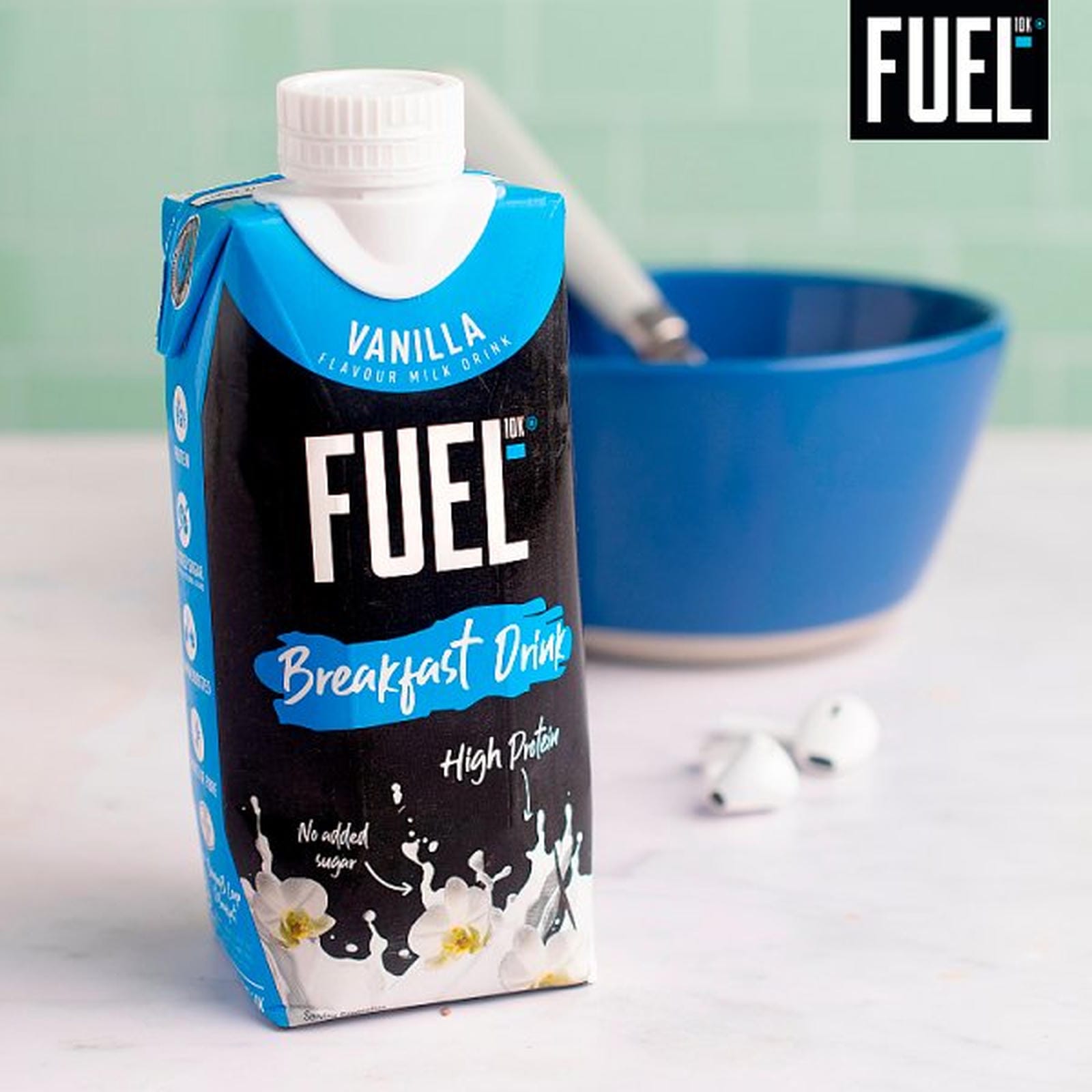 FUEL10K Vanilla High Protein Milk Breakfast Drink 330ml