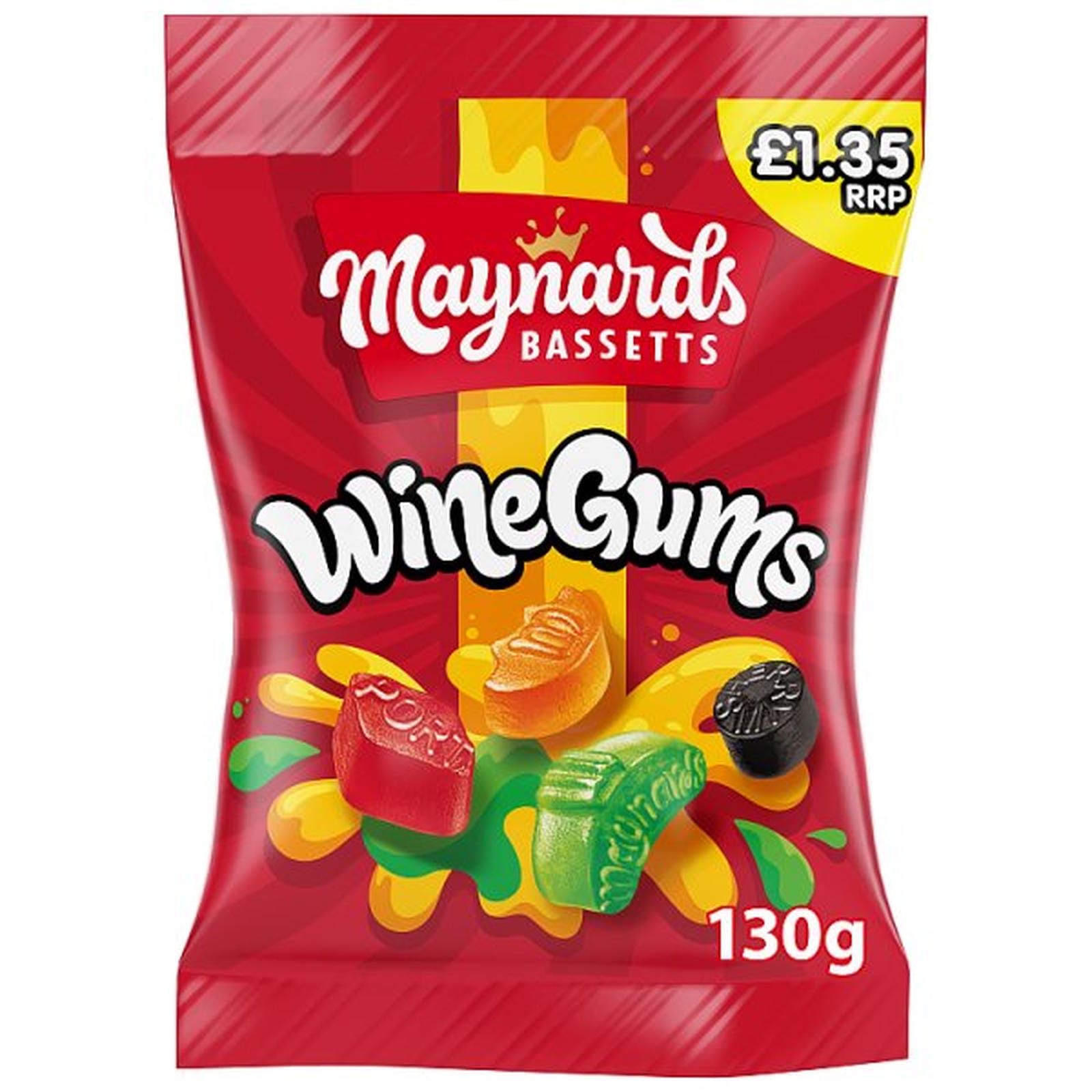 Maynards Bassetts Wine Gums Sweets Sharing Bag £1.35 PMP 130g