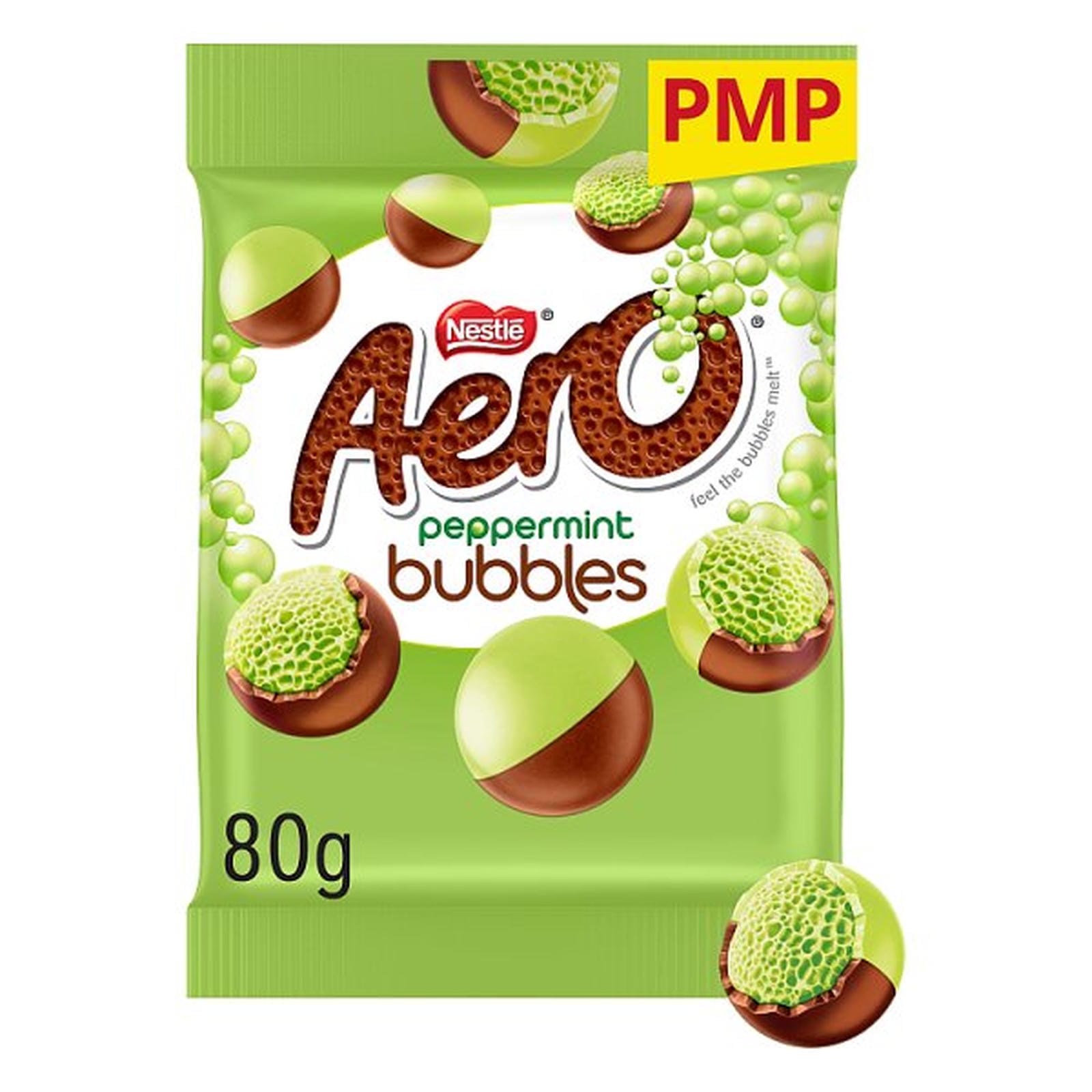 Aero Bubbles Peppermint Milk Chocolate Sharing Bag 80g PMP £1.65