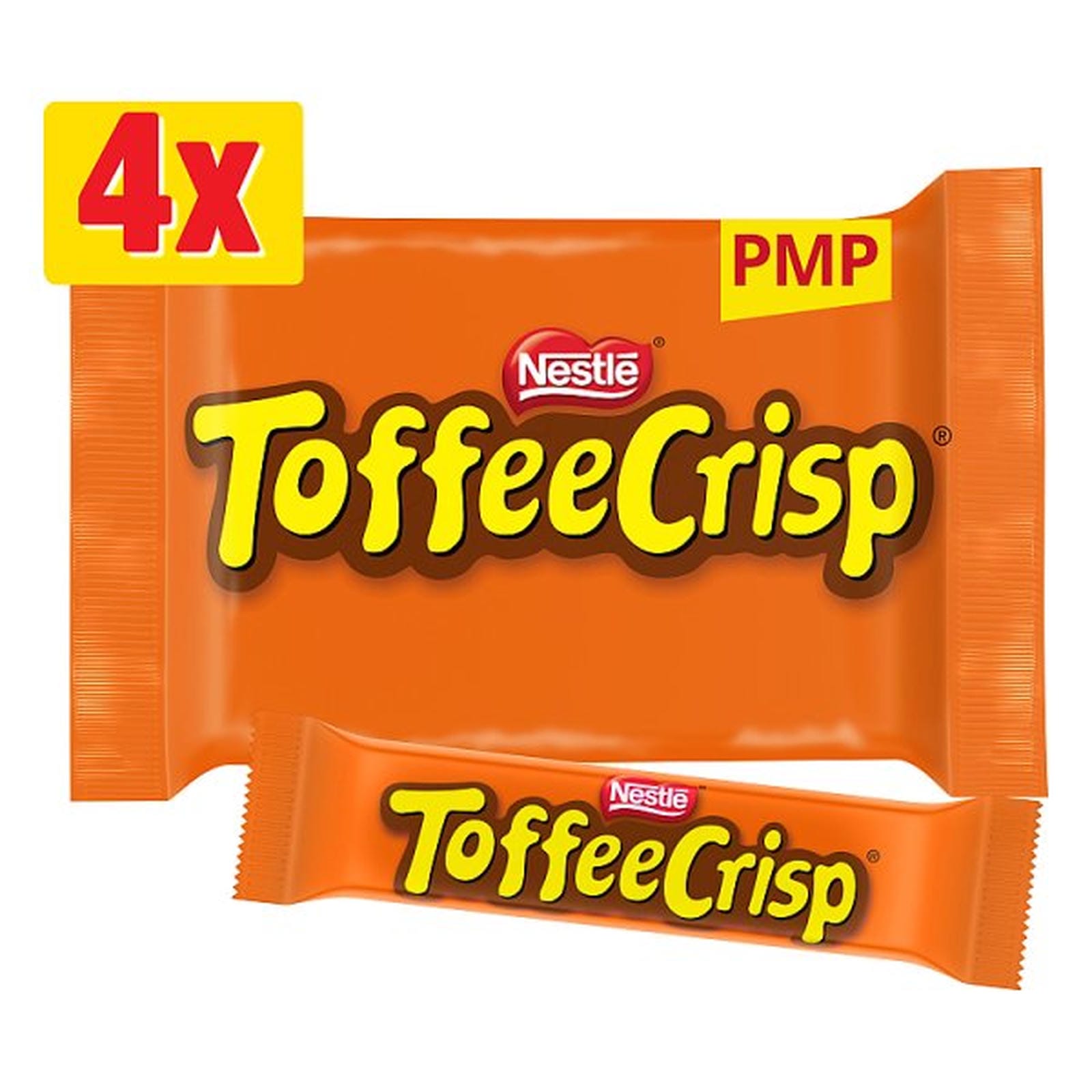 Toffee Crisp Bar 4 Pack Multipack 124g PMP £1.85