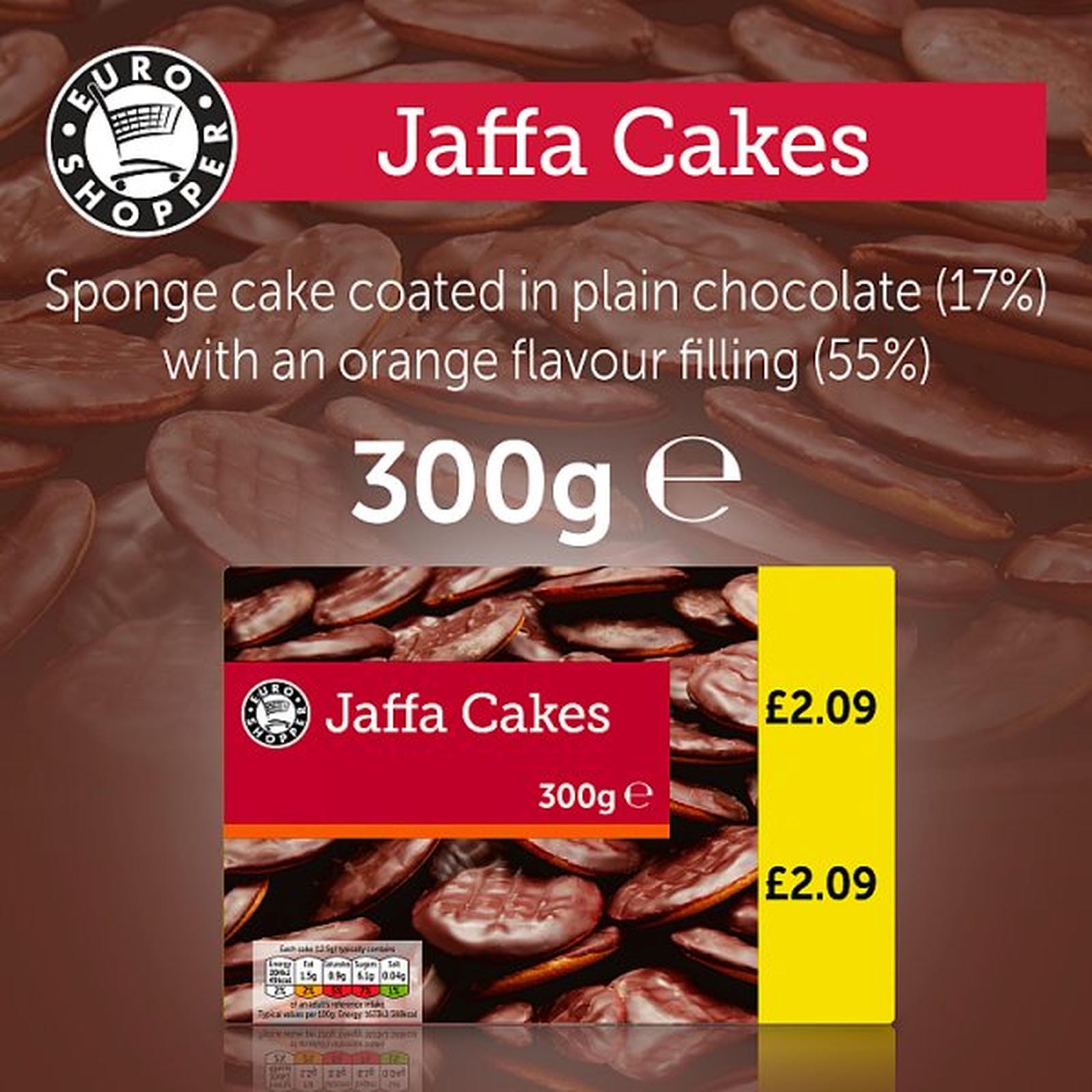 Euro Shopper Jaffa Cakes 300g