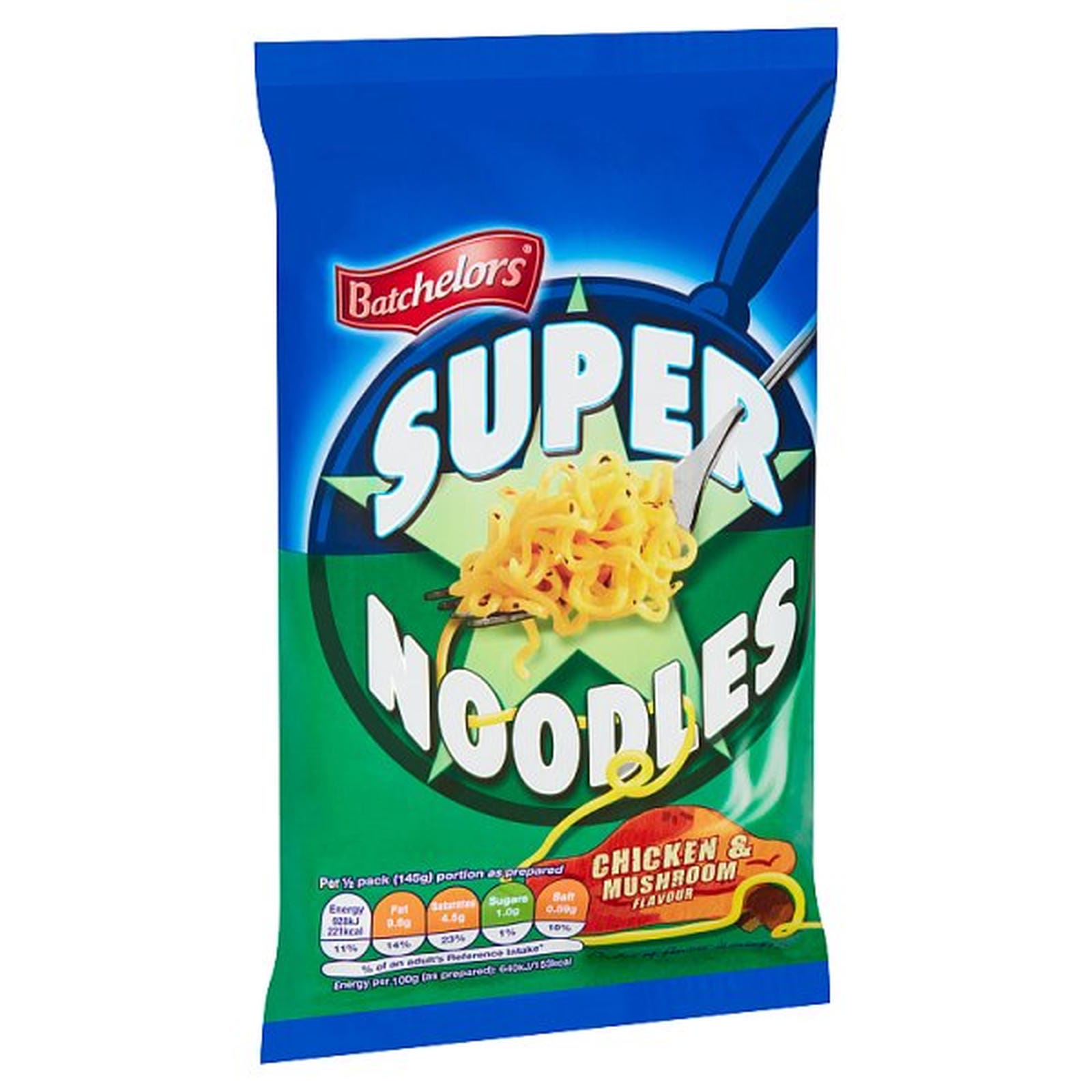 Batchelors Super Noodles Chicken & Mushroom Flavour Noodle Block 90g