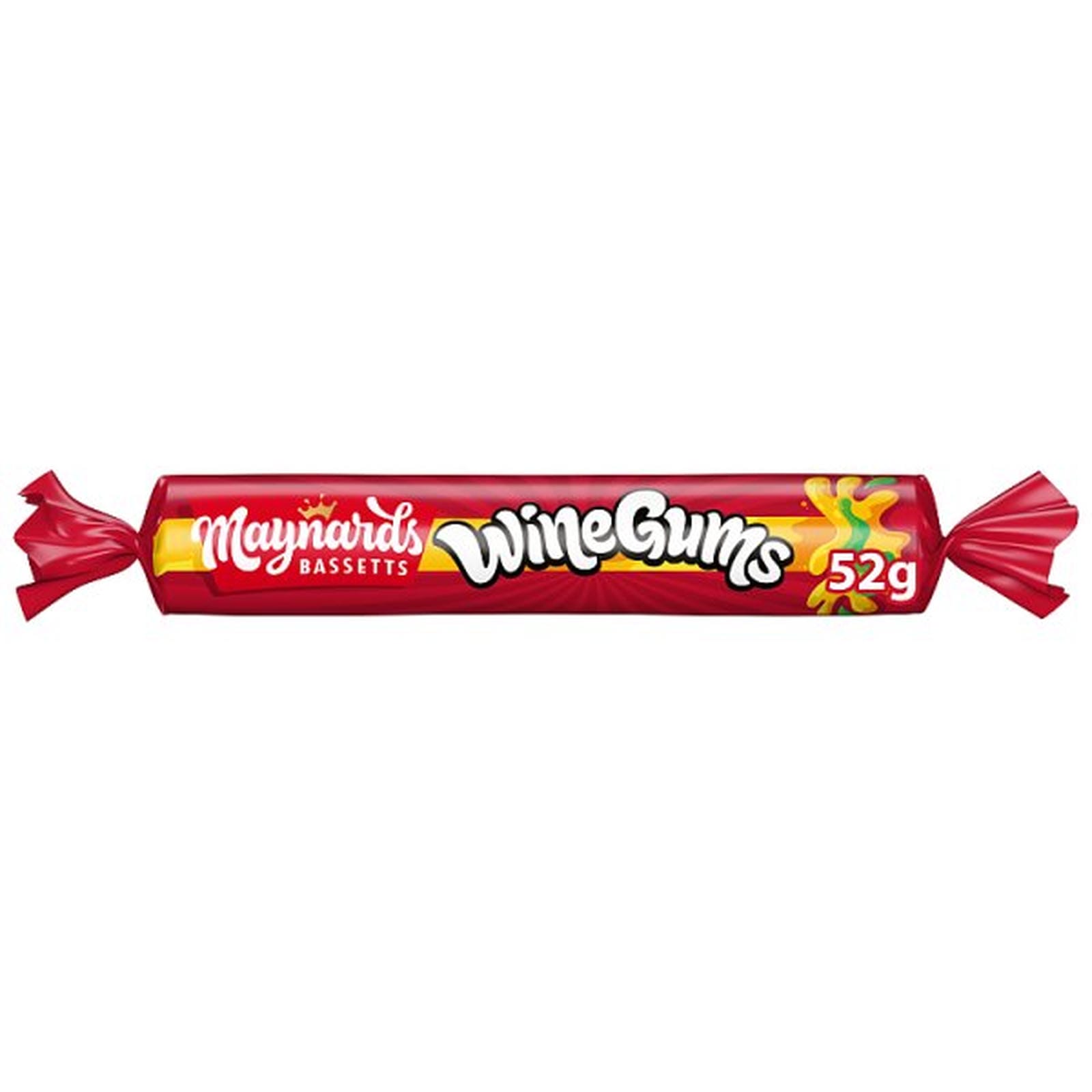 Maynards Bassetts Wine Gums Sweets Roll 52g