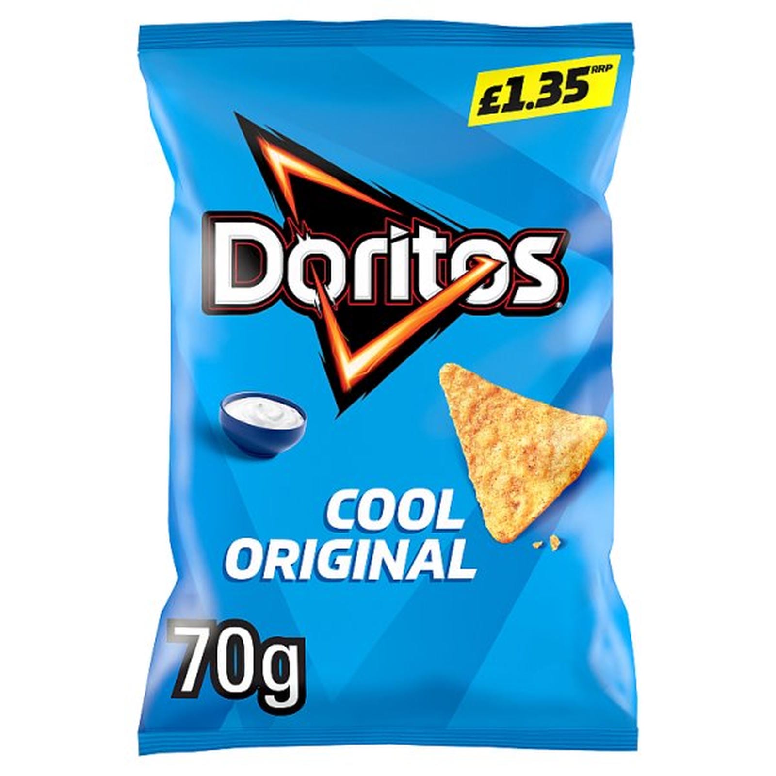 Doritos Cool Original Tortilla Chips Crisps 70g PMP £1.35 RRP