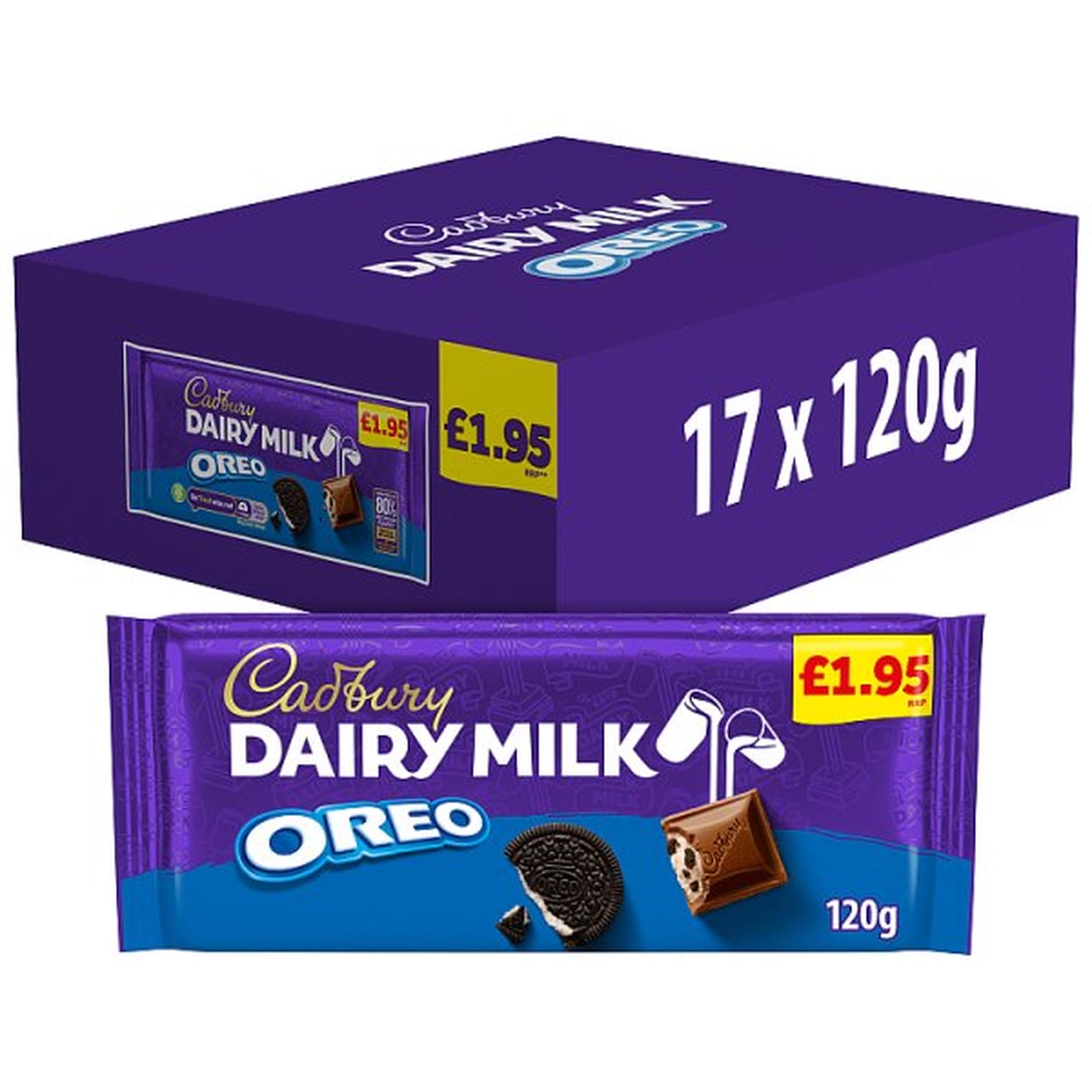 Cadbury Dairy Milk Oreo Chocolate Bar PMP 195P 120 g