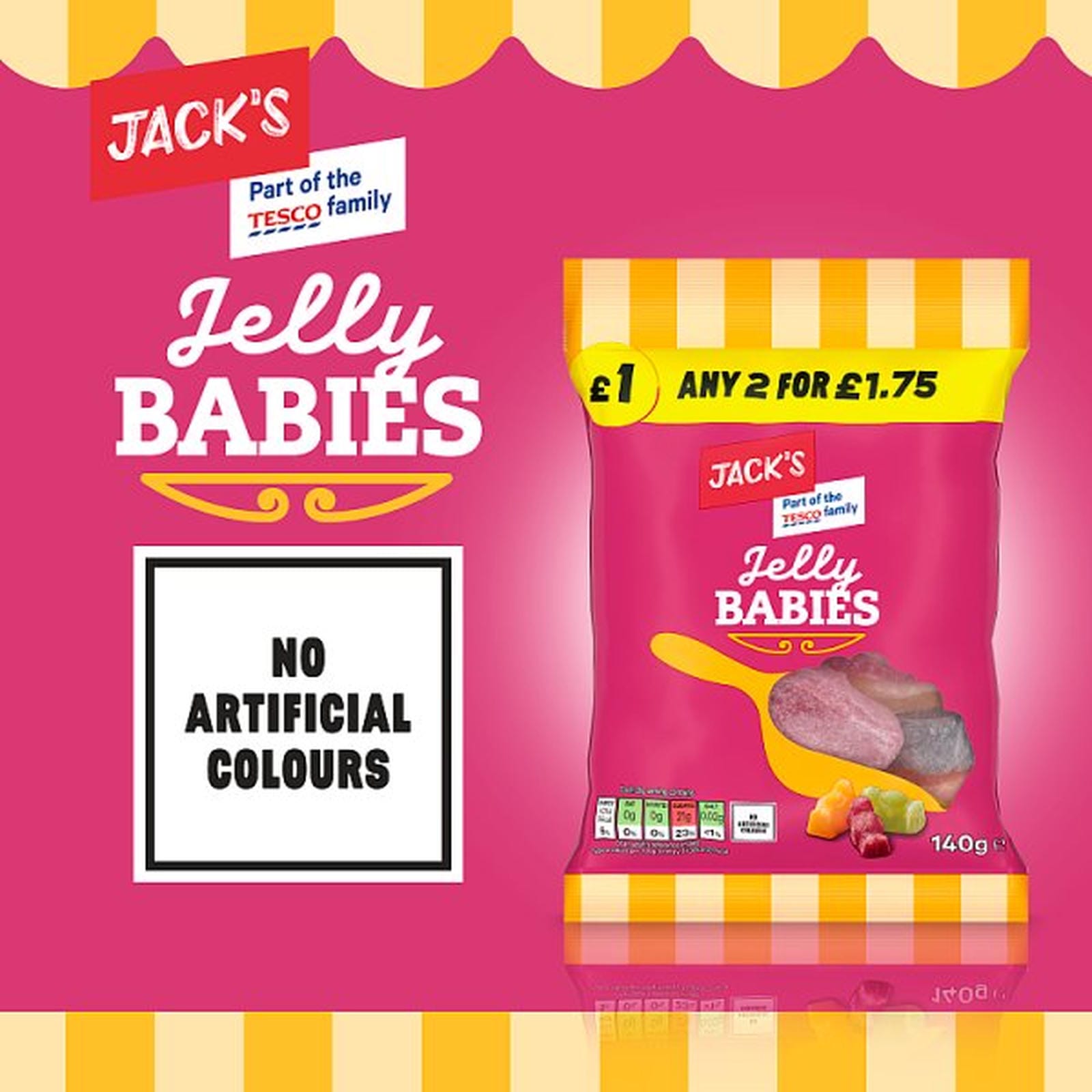 Jack's Jelly Babies 140g