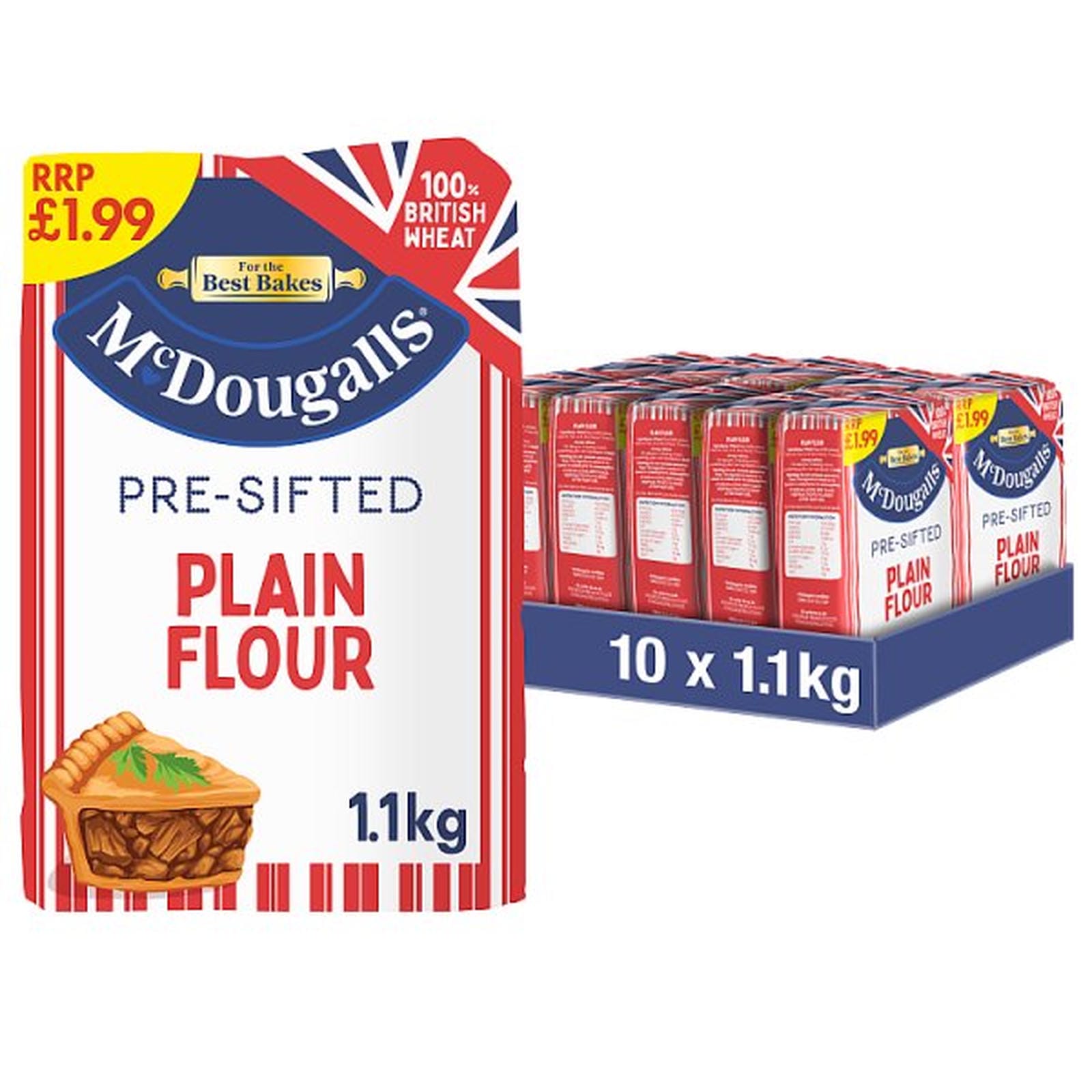 McDougalls Pre-Sifted Plain Flour 1.1kg