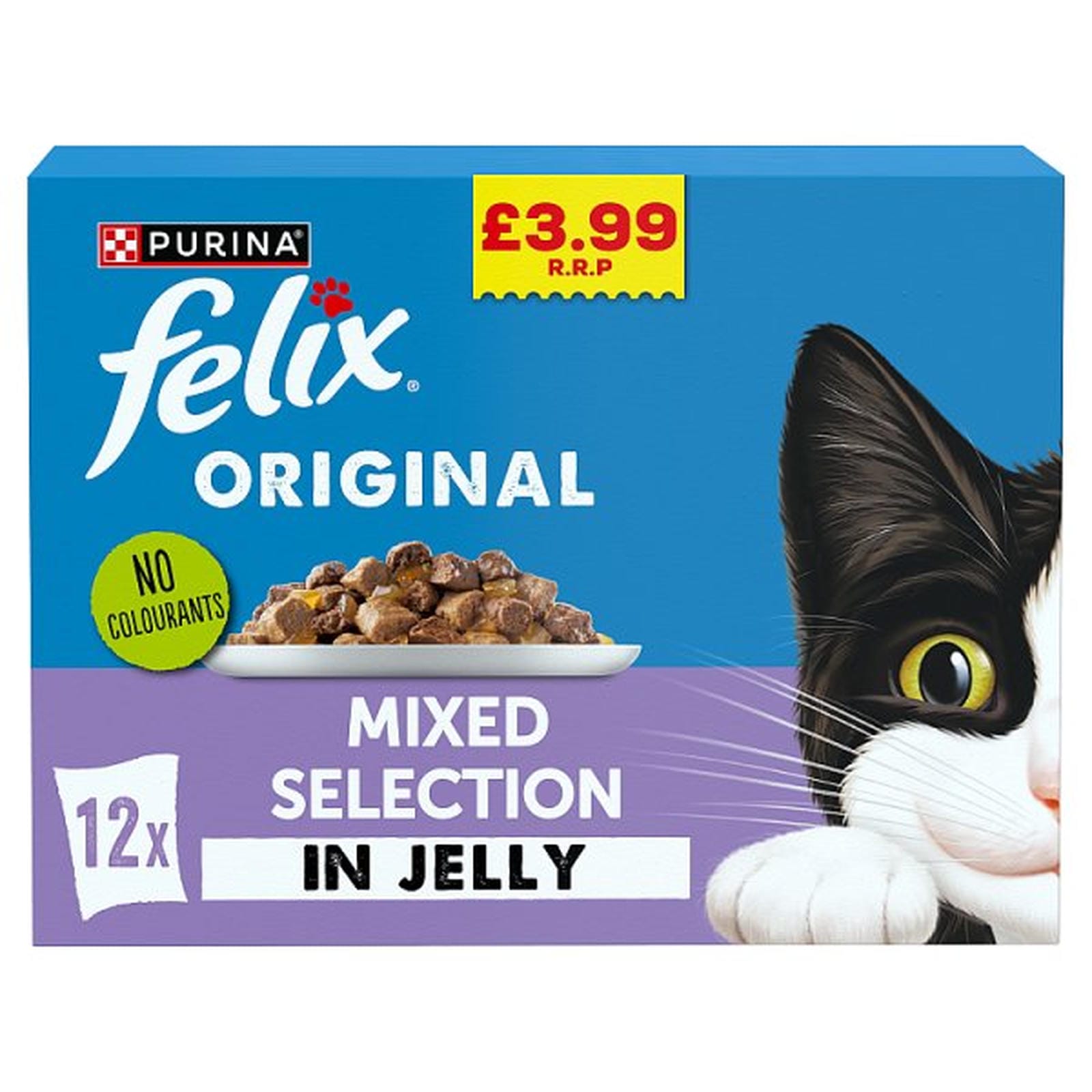 FELIX Original Mixed Selection in Jelly Wet Cat Food 12x85g PMP