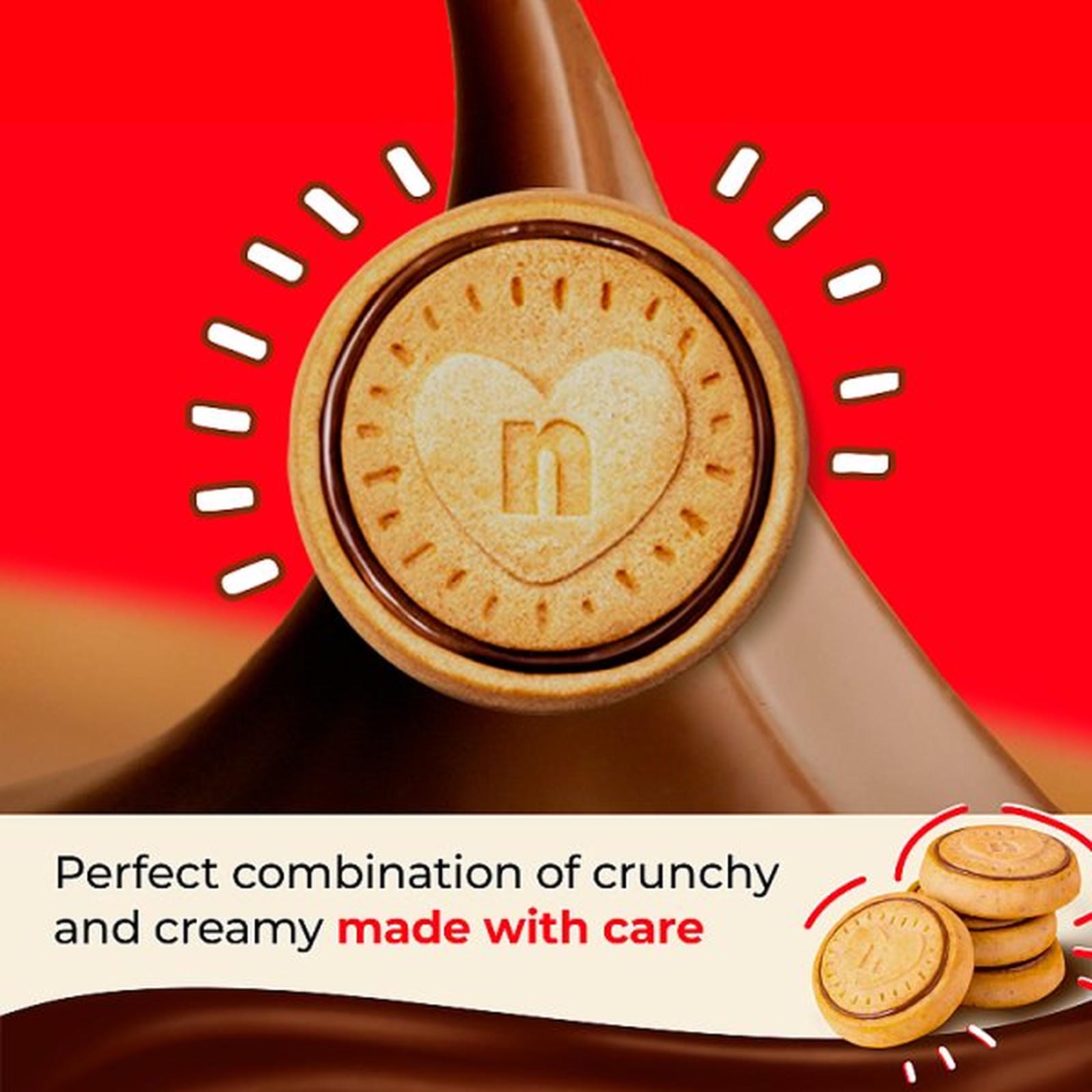 Nutella Hazelnut Chocolate Spread Filled Biscuits Tube 166g
