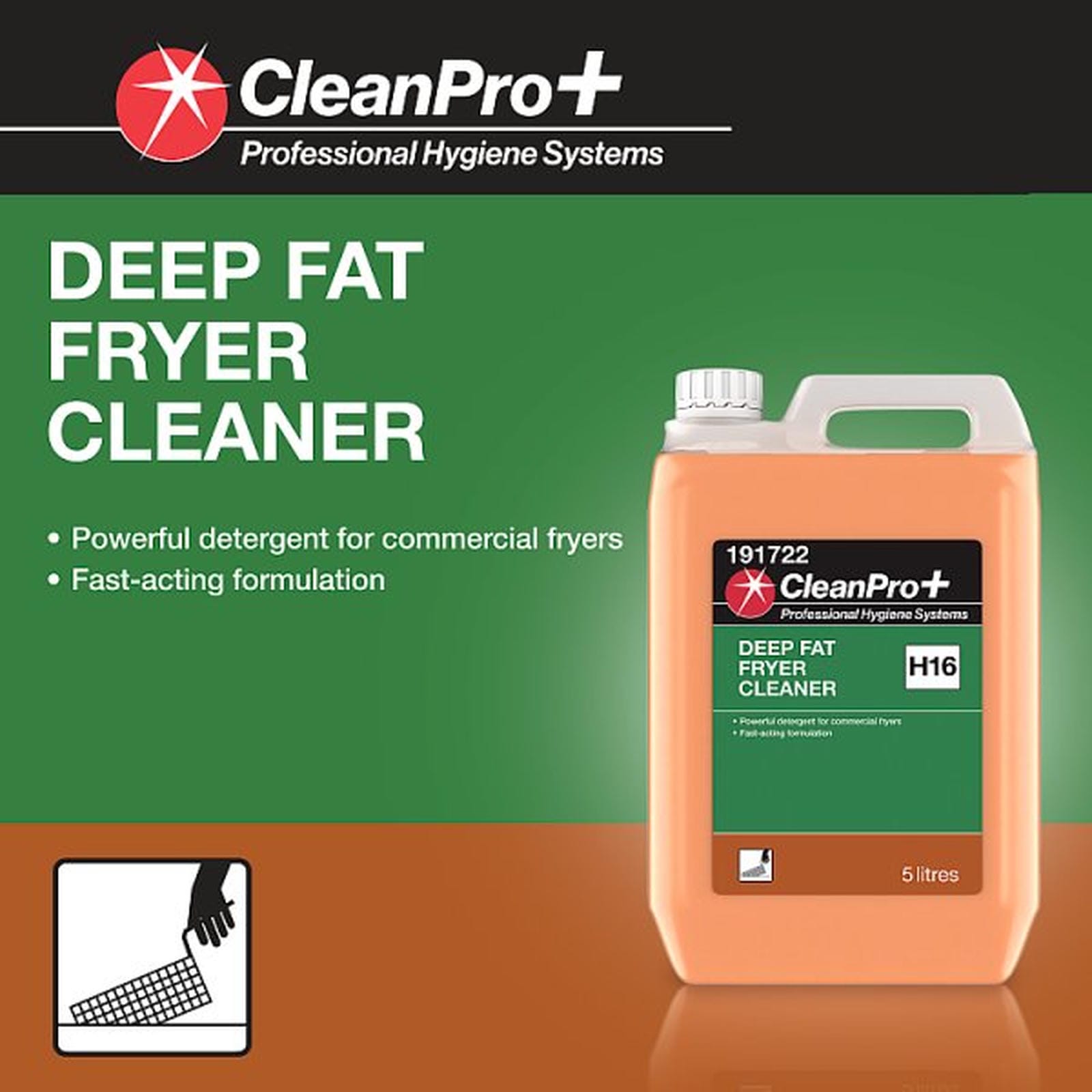 CleanPro+ Deep Fat Fryer Cleaner H16 5 Litres