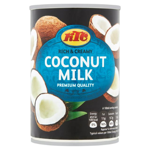 KTC Coconut Milk 400ml Multi Pack 12 x 400ml for Kitchen and Foodservice Retail Use
