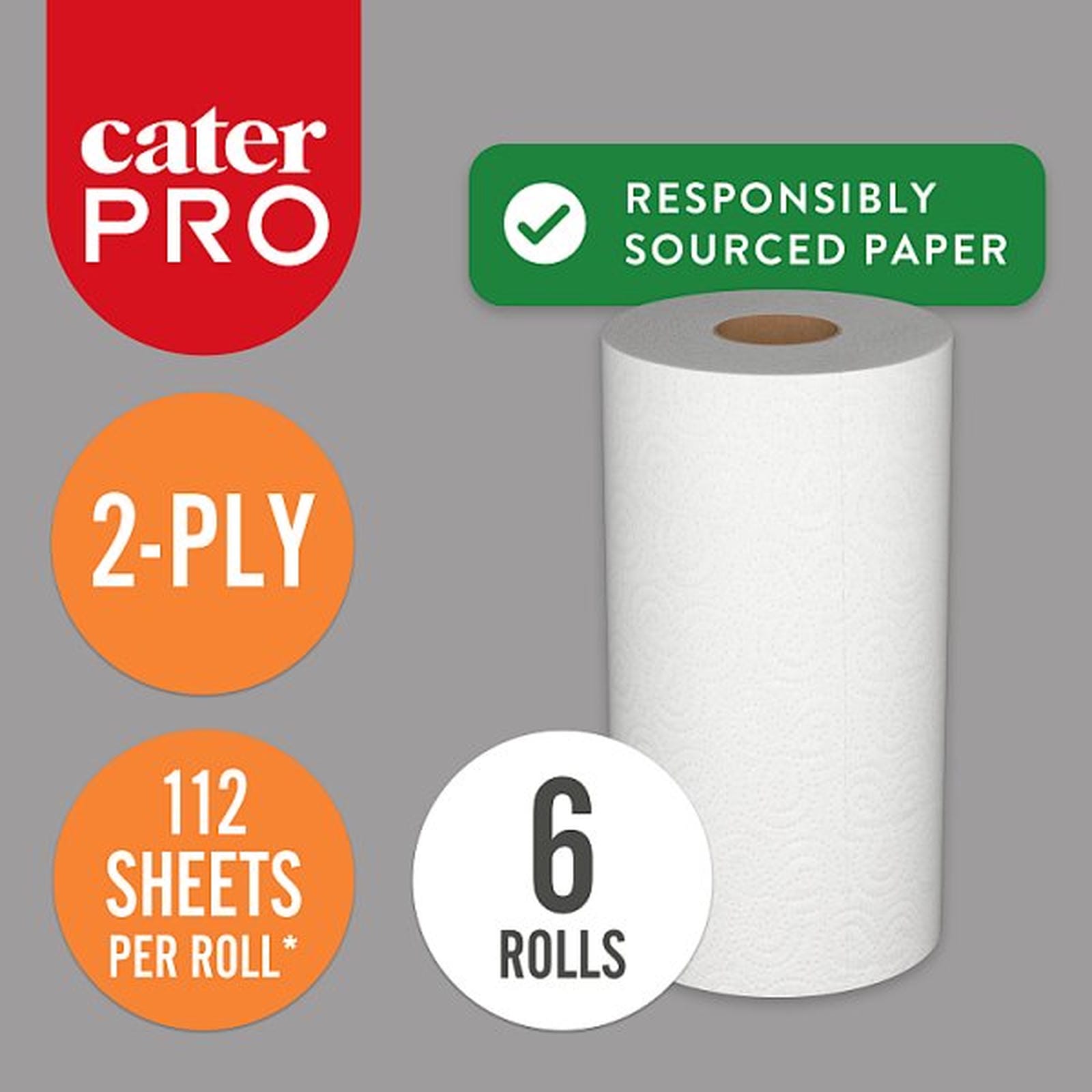 CaterPro 6 Paper Kitchen Towel Double Rolls
