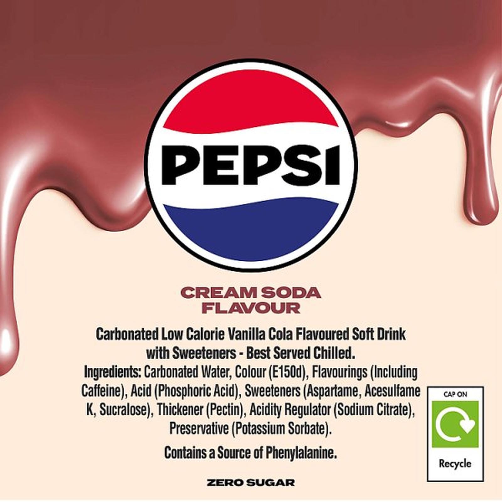Pepsi Treats Cream Soda Flavour Cans 24 x 330ml