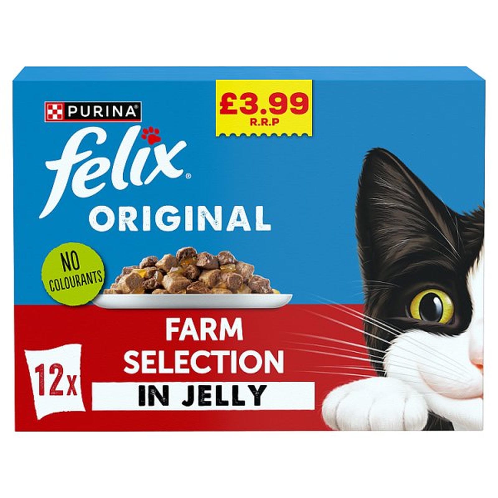 FELIX Original Farm Selection in Jelly Wet Cat Food 12x85g PMP