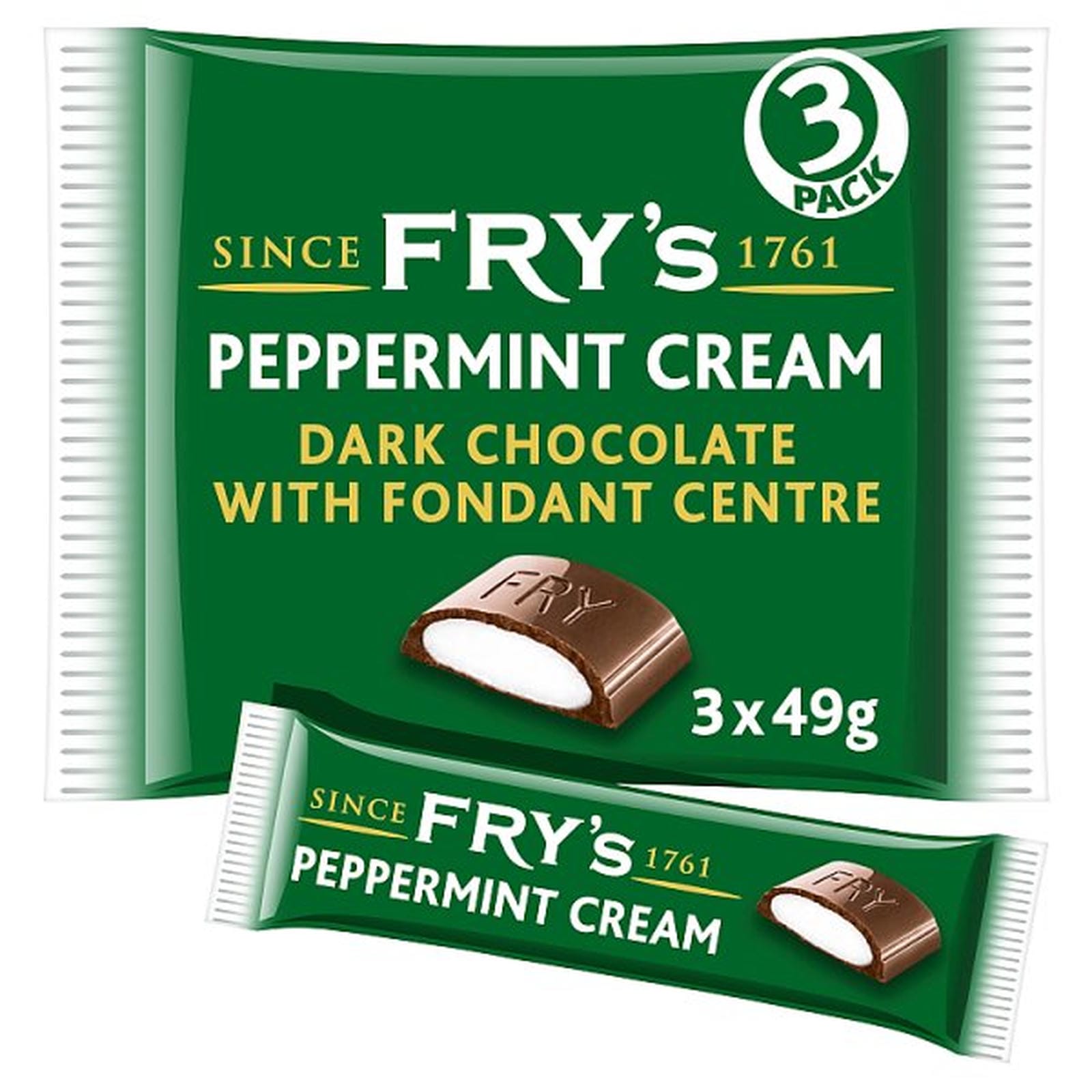 Fry's Orange Cream Chocolate Bar 3 Pack Multipack 147g (3 x 49g)