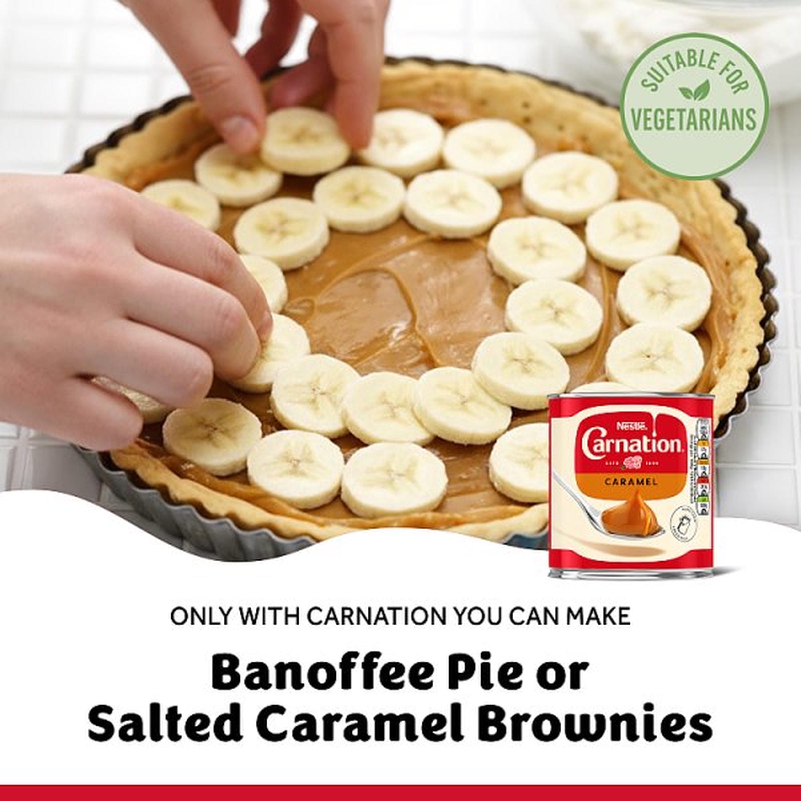 Carnation Caramel Caramelised Sweetened Condensed Milk Dessert Filling 397g tin