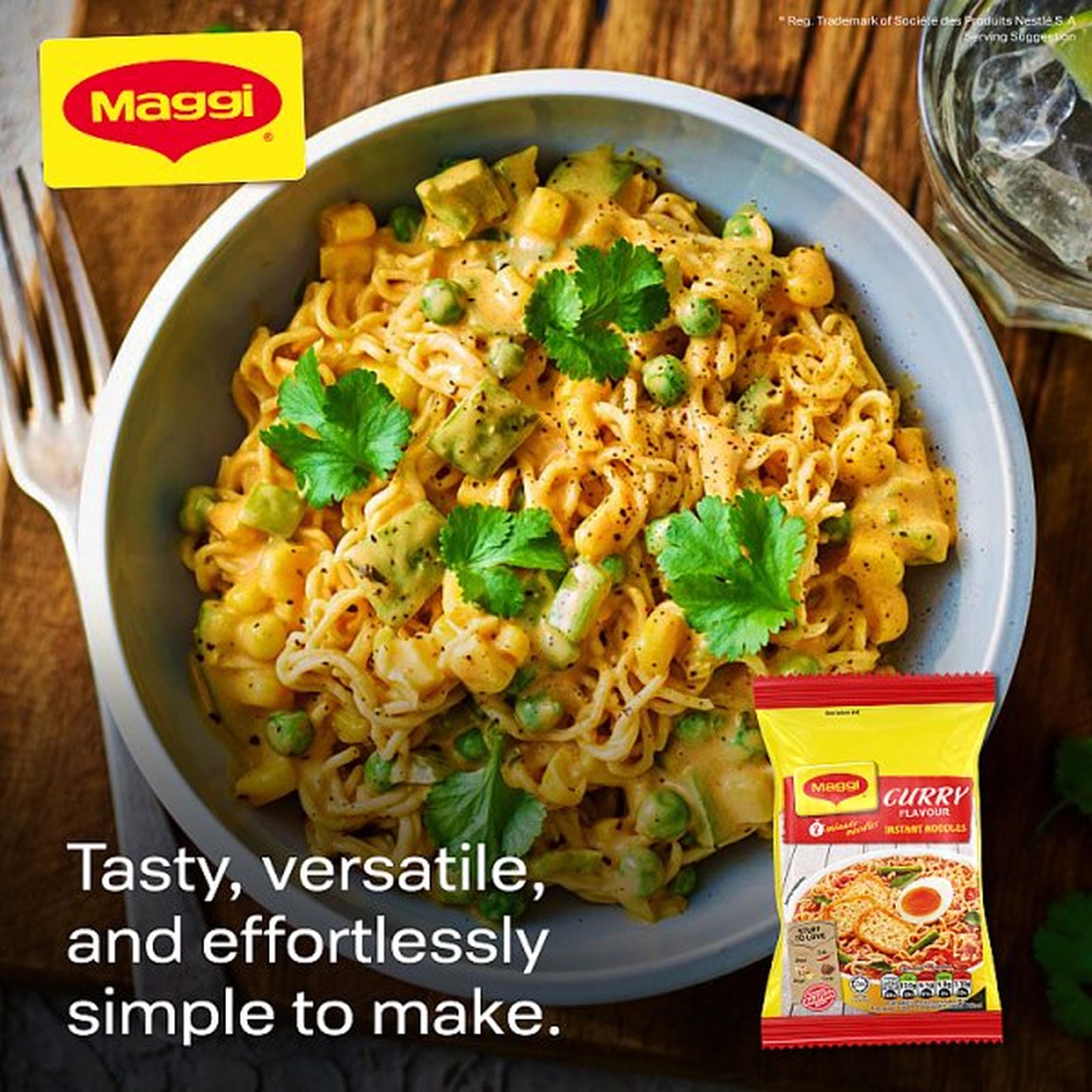 Maggi 2 Minute Authentic Malaysian Curry Noodles Multipack 5x79g