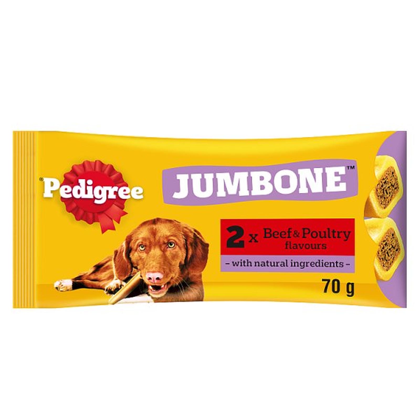 PEDIGREE JUMBONE Medium Dog Treats Beef and Poultry 2 Chews