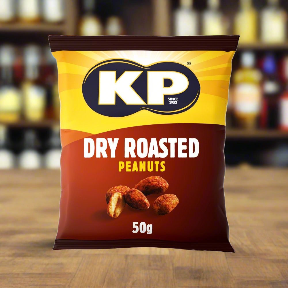 KP Dry Roasted Peanuts 50g (Pubcard) – 21 x 50g