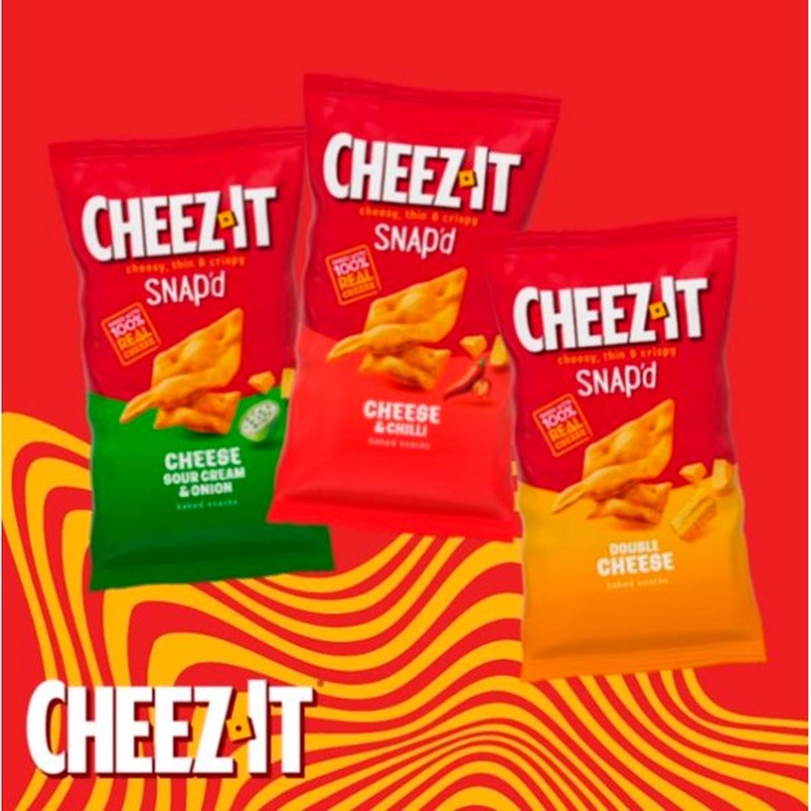 Cheez-It Cheese & Chilli Thin & Crispy Baked Snacks 16 x 65g PMP £1.25