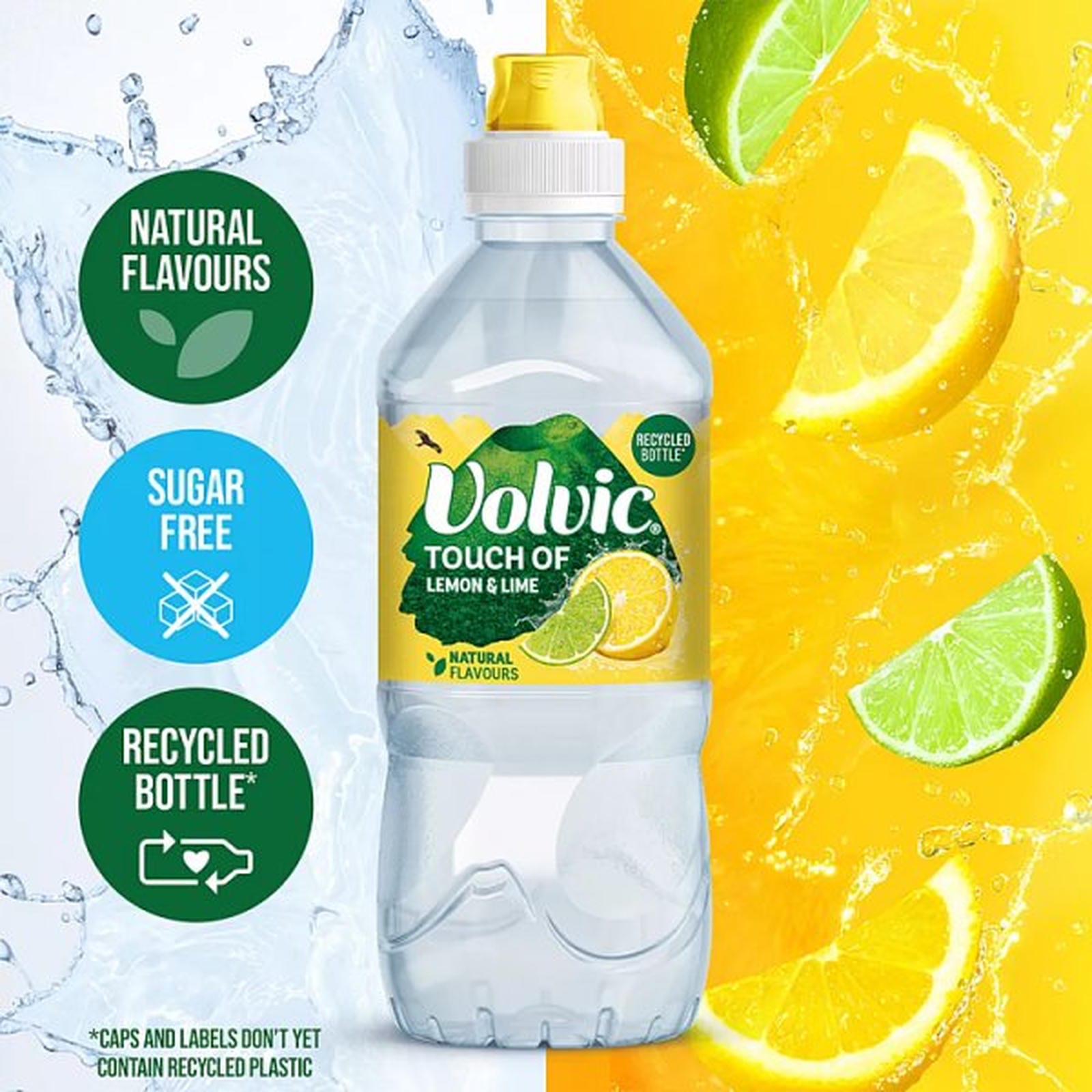 Volvic Touch of Fruit Lemon & Lime Still Flavoured Water 750ml