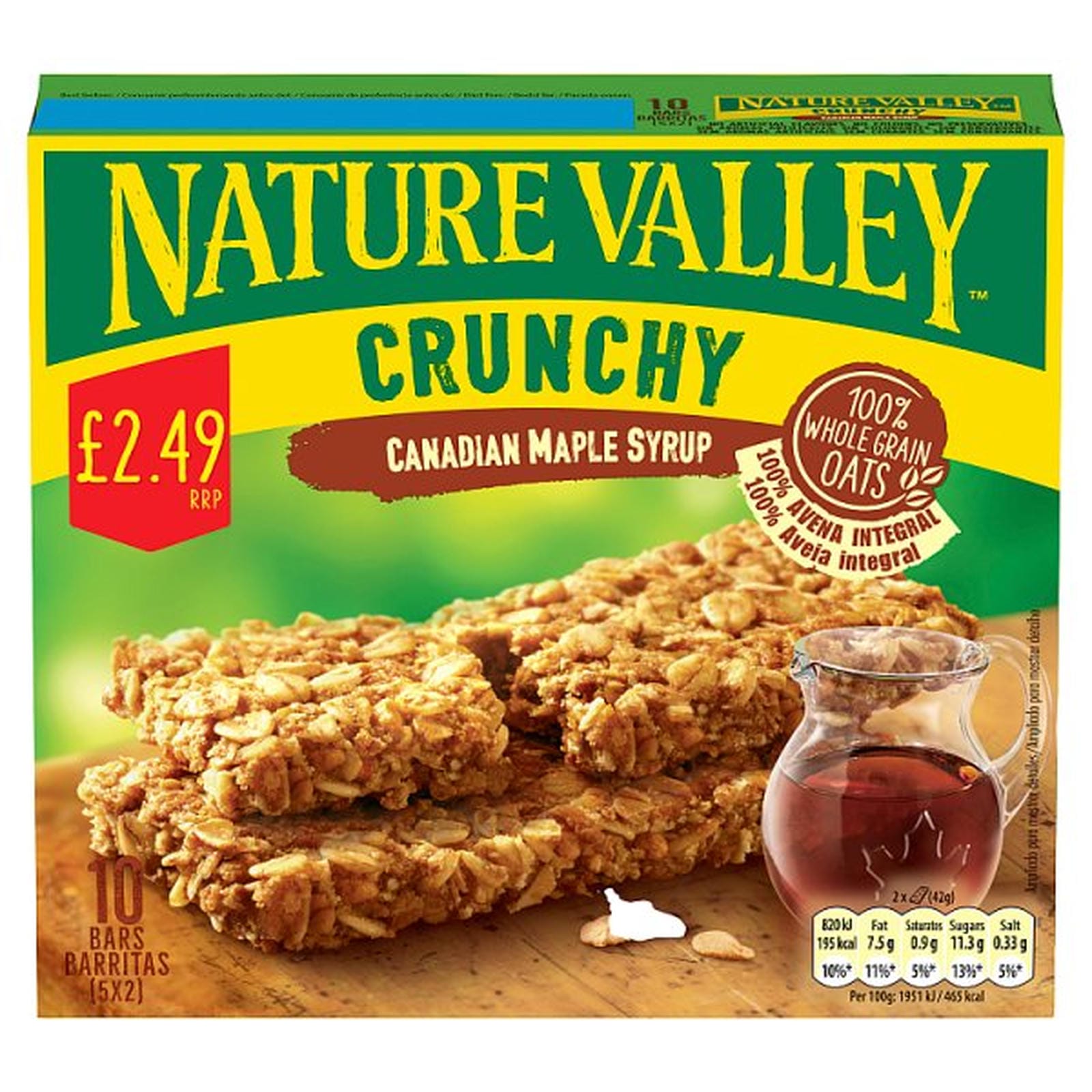 Nature Valley Crunchy Canadian Maple Syrup Cereal Bars 5 x 42g (210g) PMP