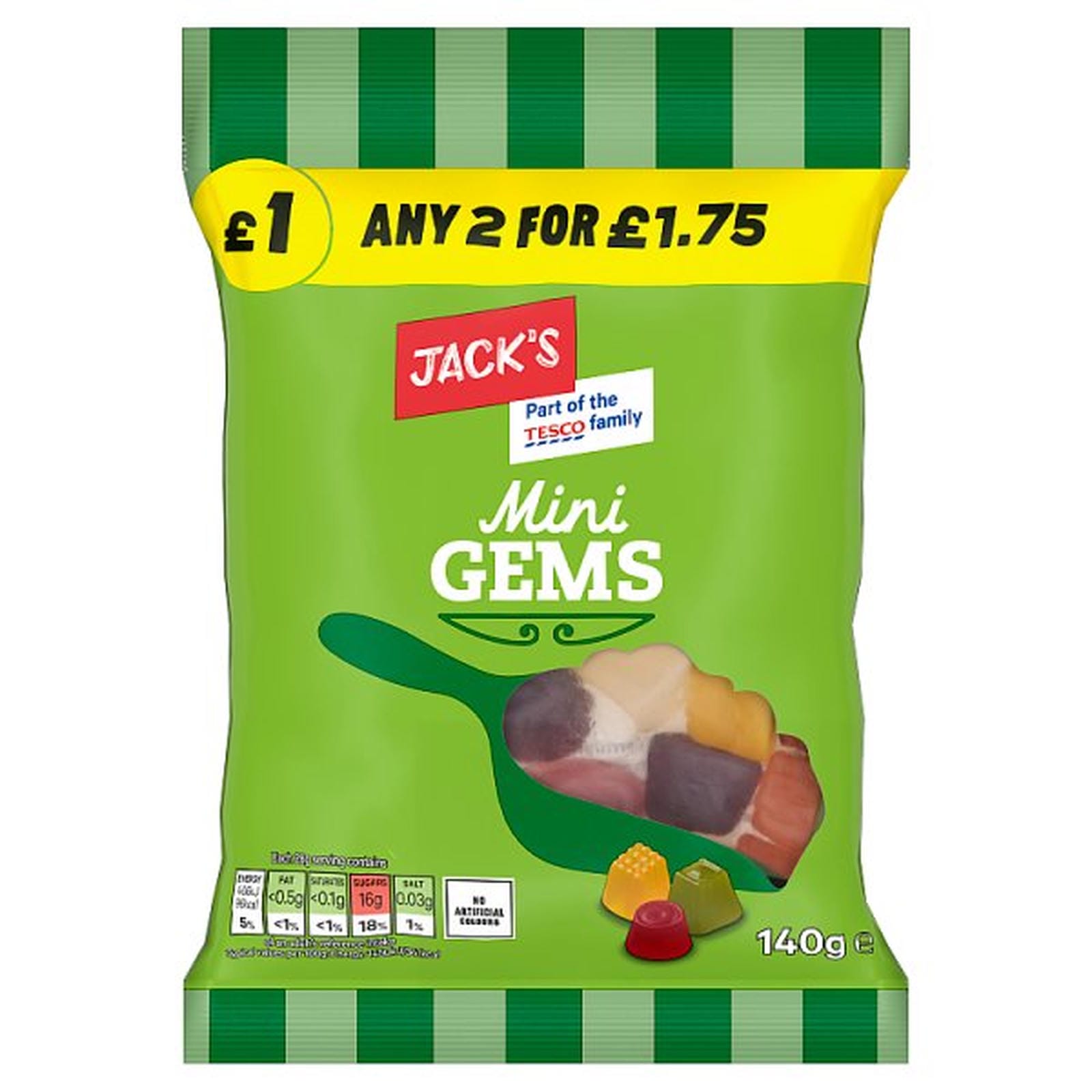 Jack's Mini Gems 140g