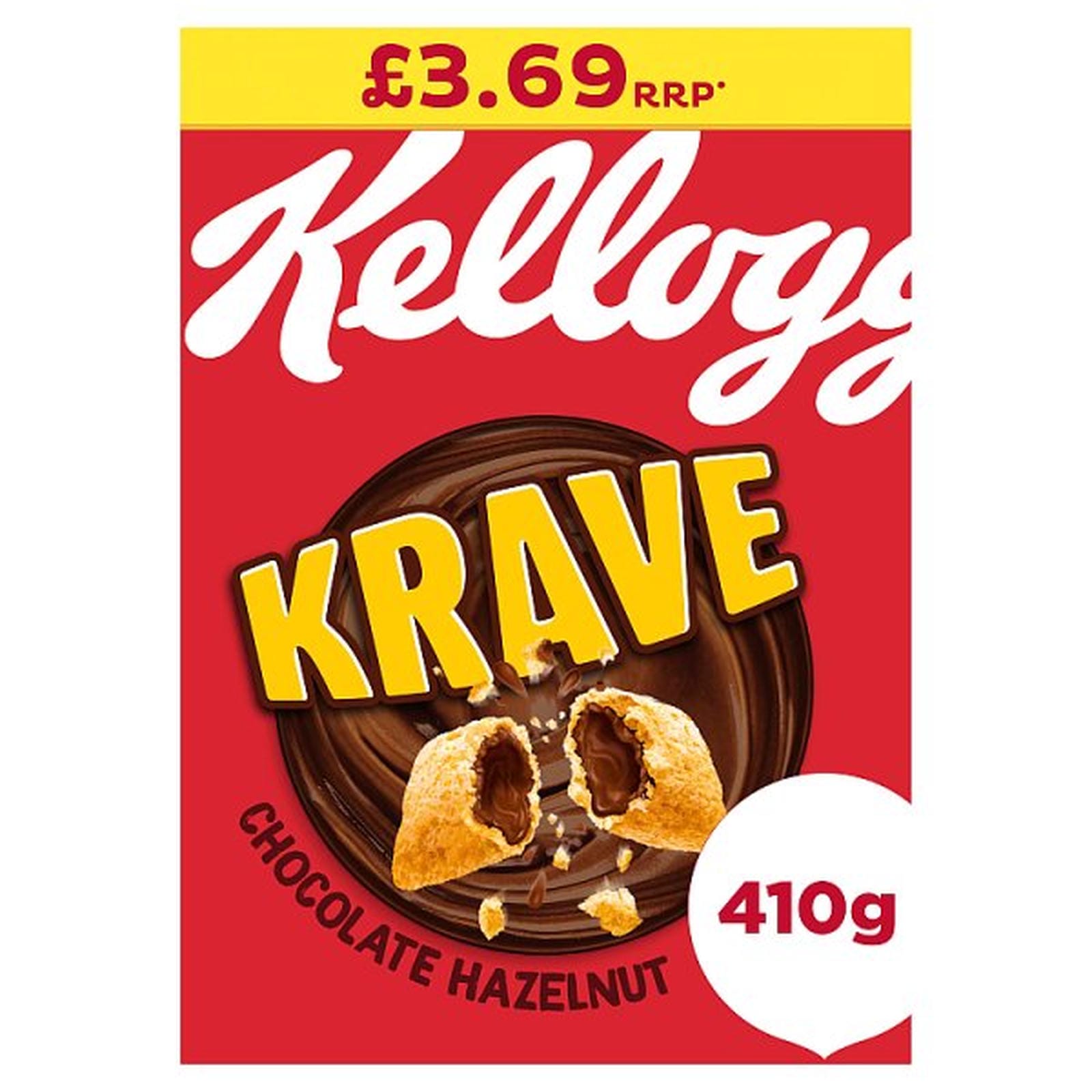Kellogg's Krave Chocolate Hazelnut Breakfast Cereal 6x410g PMP £3.69