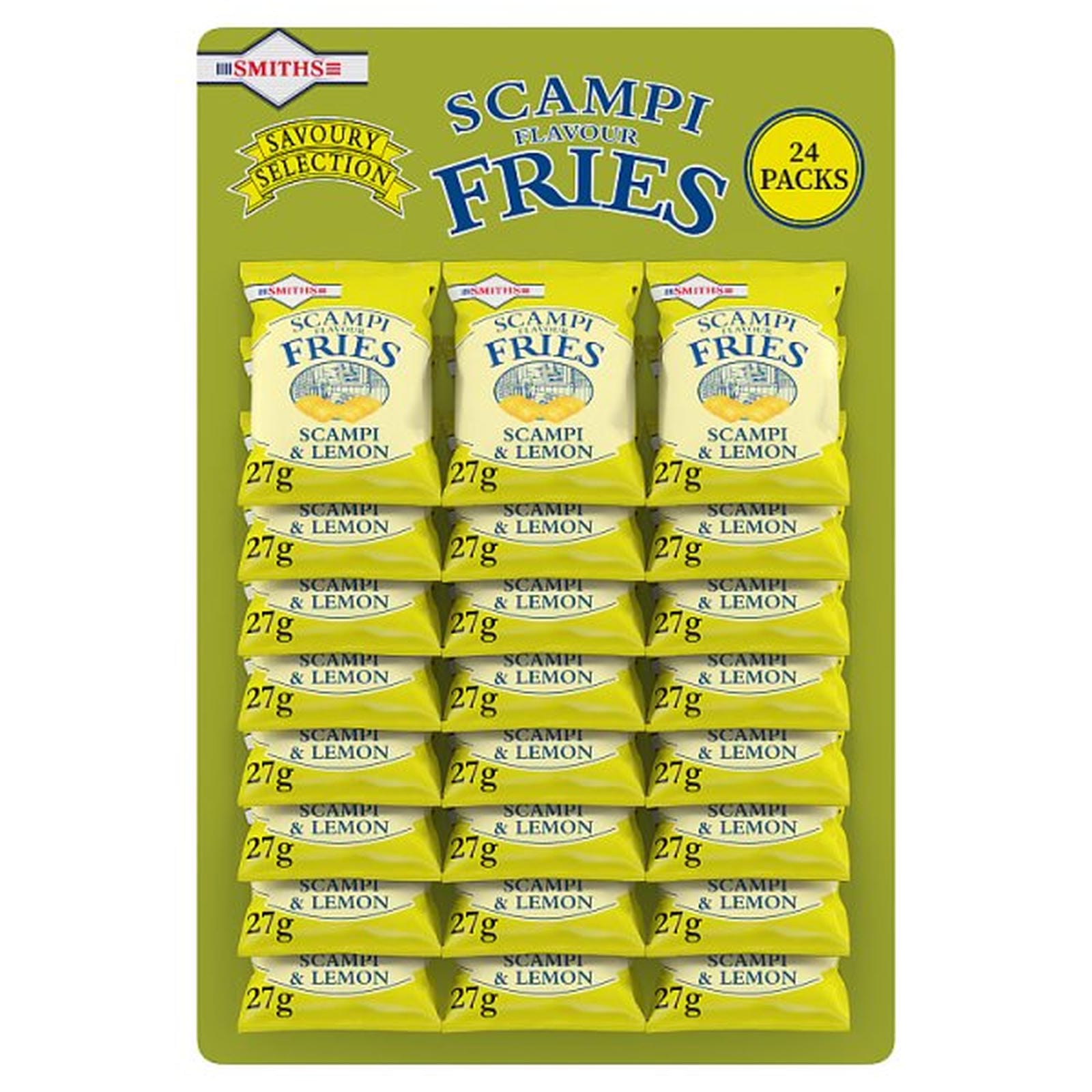 Smiths Fries Scampi & Lemon Snacks Pub Card 27g x 24