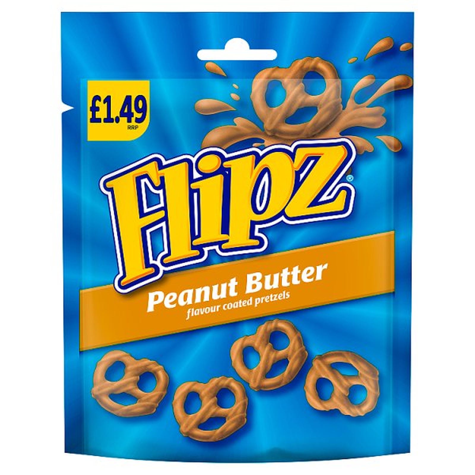 Flipz Peanut Butter Flavour Coated Pretzel Snacks £1.49 PMP 80g