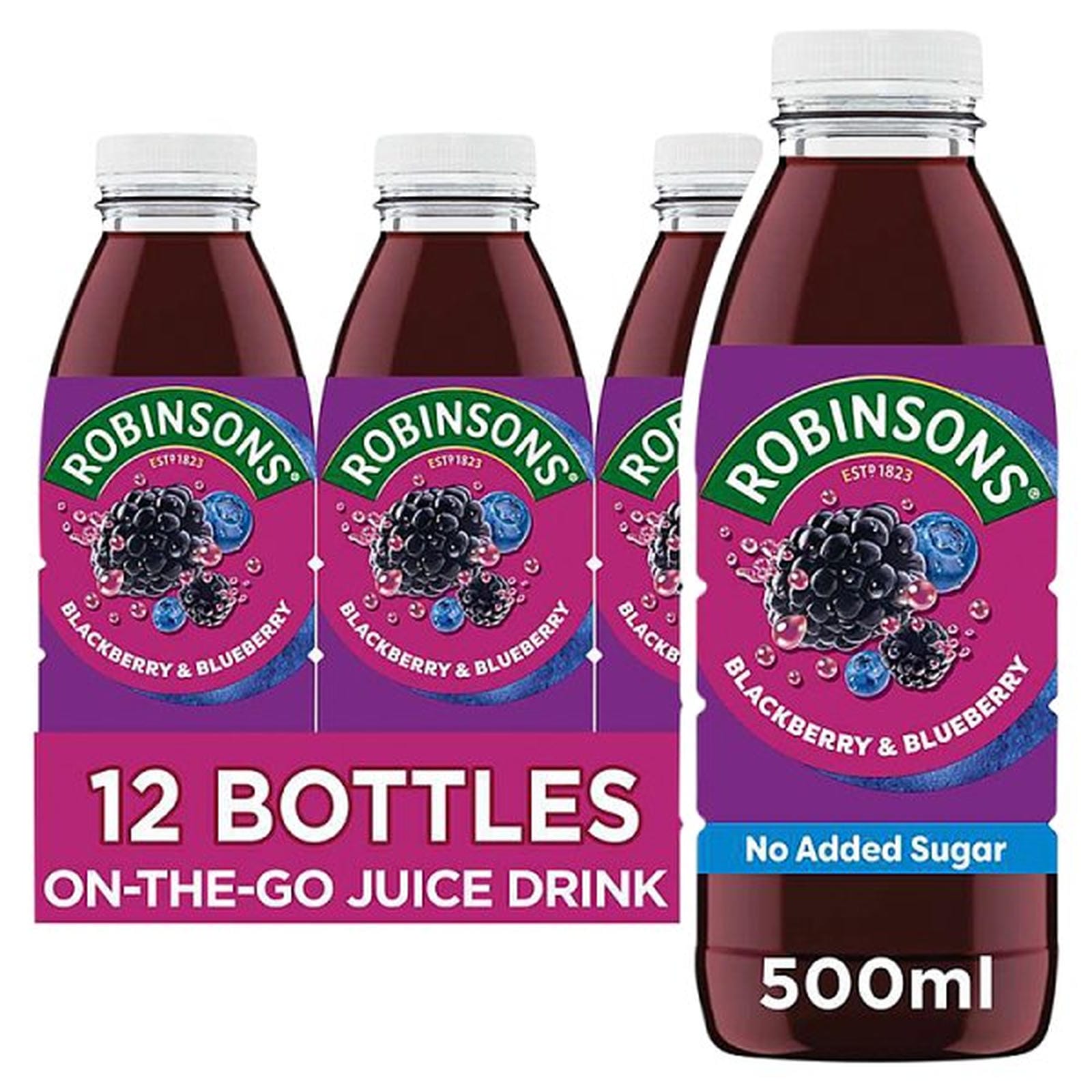 Robinsons Ready To Drink Blackberry & Blueberry Juice Drink 500ml