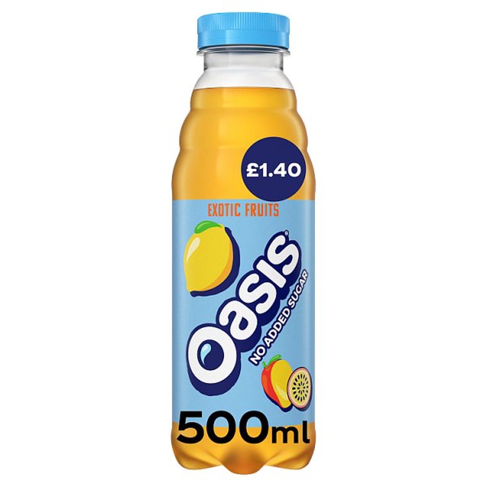 Oasis Exotic Fruits No Added Sugar 500ml PM £1.40