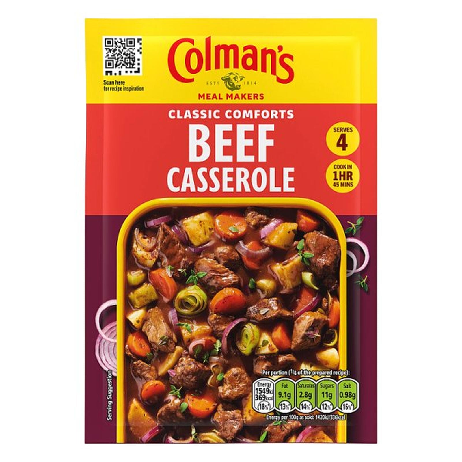 Colman's Classic Comforts Beef Casserole Meal Maker 40 g