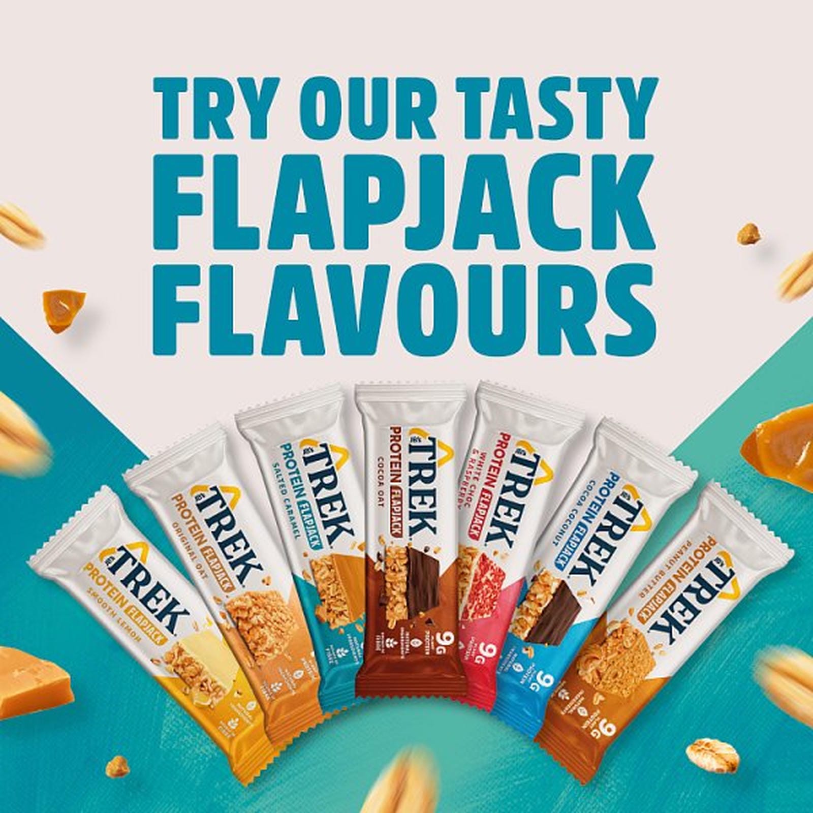 TREK Salted Caramel Protein Flapjack 50g