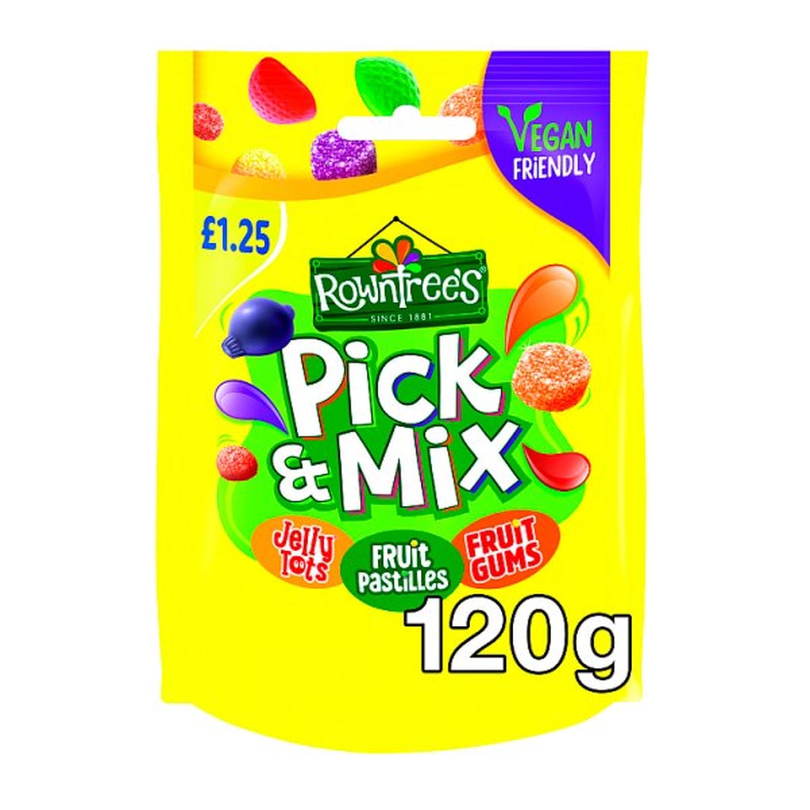 Rowntree's Pick & Mix Sweets Sharing Bag 120g PMP £1.25