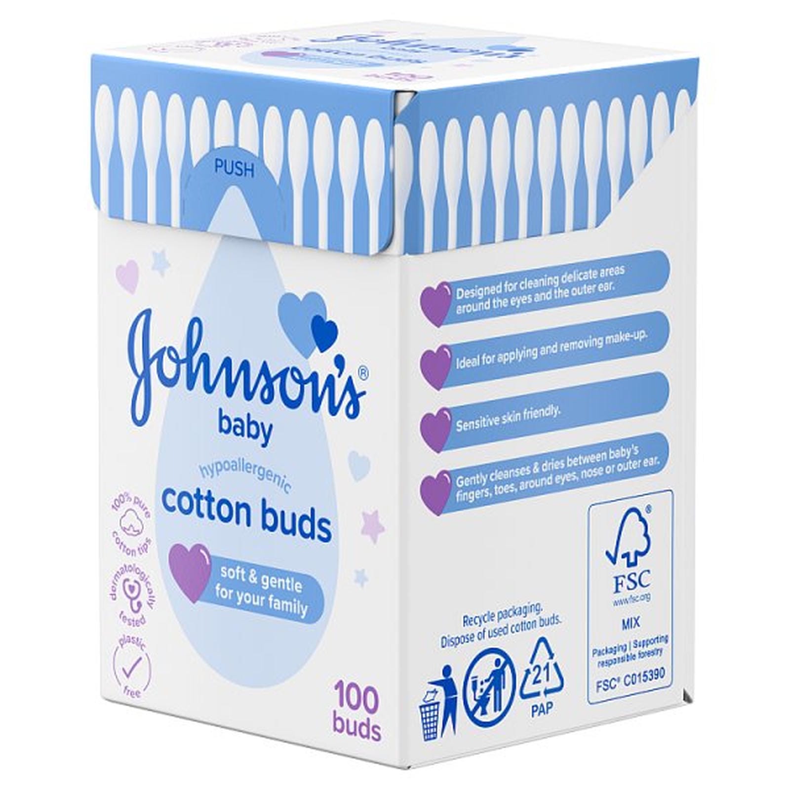 Johnson's Baby Cotton Buds 100 Pieces