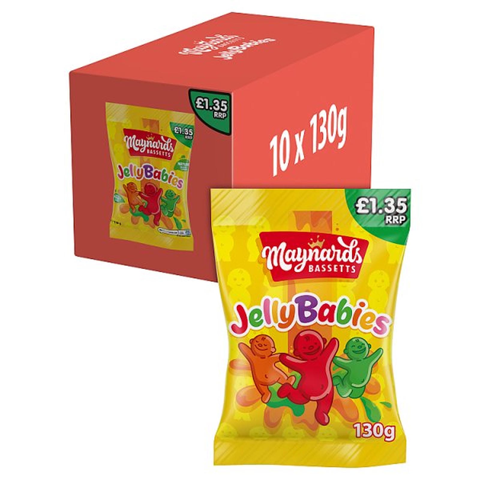 Maynards Bassetts Jelly Babies Sweets Bag £1.35 PMP 130g