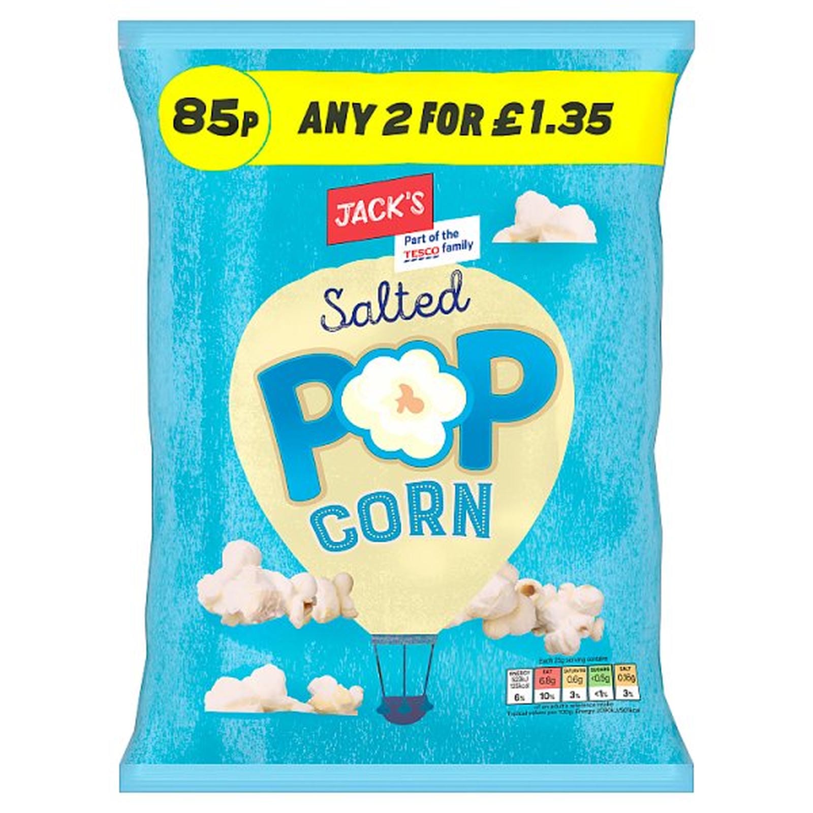 Jack's Salted Popcorn 50g