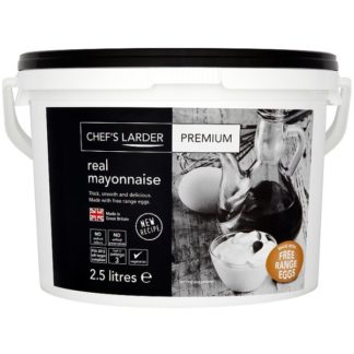 Chef's Larder Mayonnaise Premium Real Two And A Half Litre 1 x Two And A Half Litre