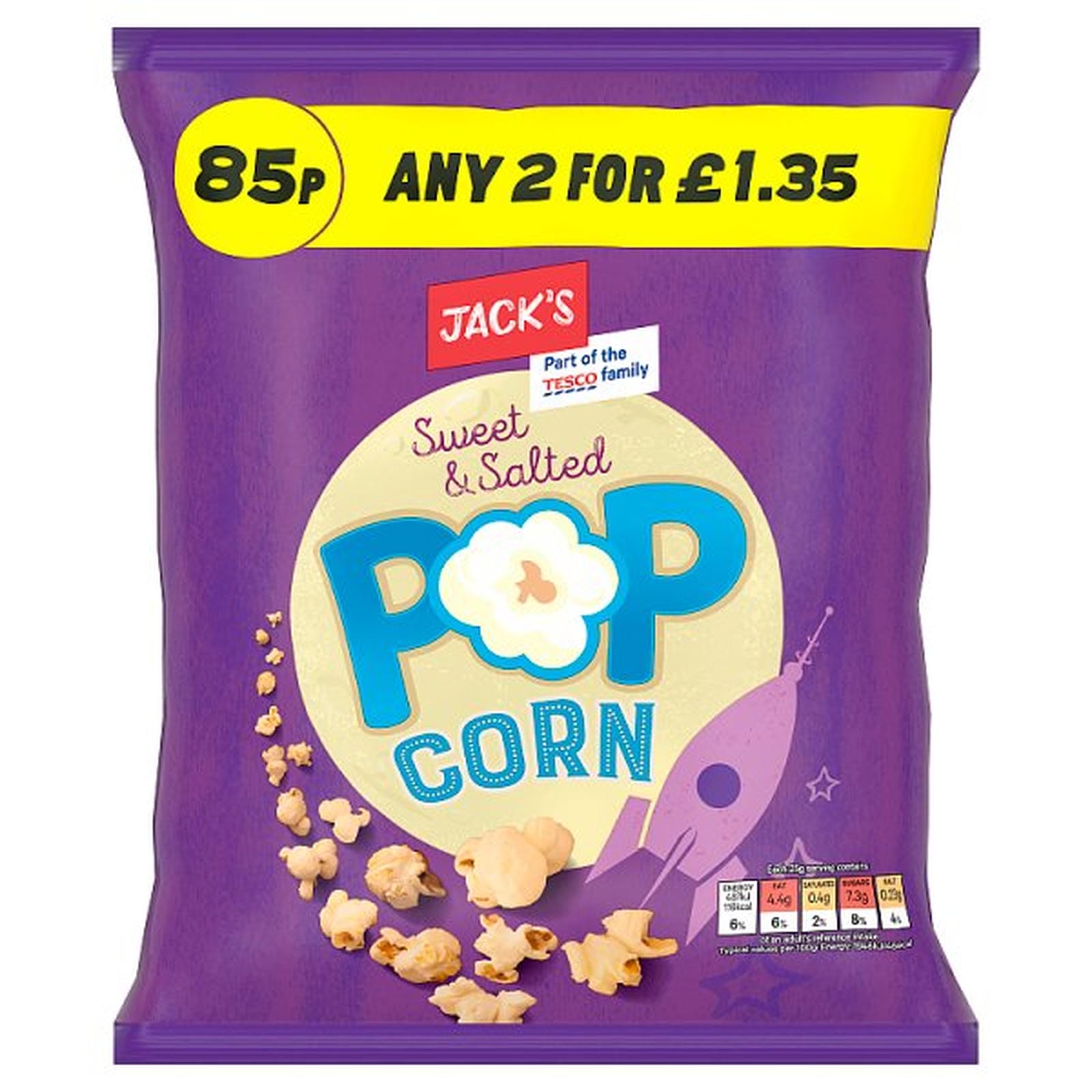 Jack's Sweet & Salted Popcorn 50g