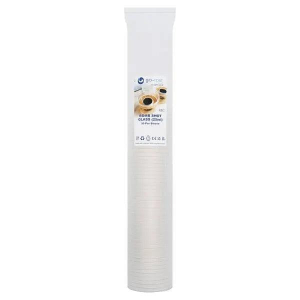 Go-Rpet by Go-Pak 50 Per Sleeve Bomb Shot Glass 25ml – 1 x 50pk