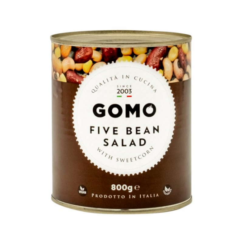 Gomo Five Bean Salad With Sweetcorn 800g Multi Pack 6 X 800g For Retail And Foodservice