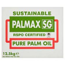 Palmax SG Palm Oil Sustainable Pure Versatile For Cooking And Frying 12.5kg 1 x 12.5kg