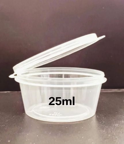 CaterPro 25 Plastic RPET Deli Containers with Hinged Lids 500ml – 12 x 25s